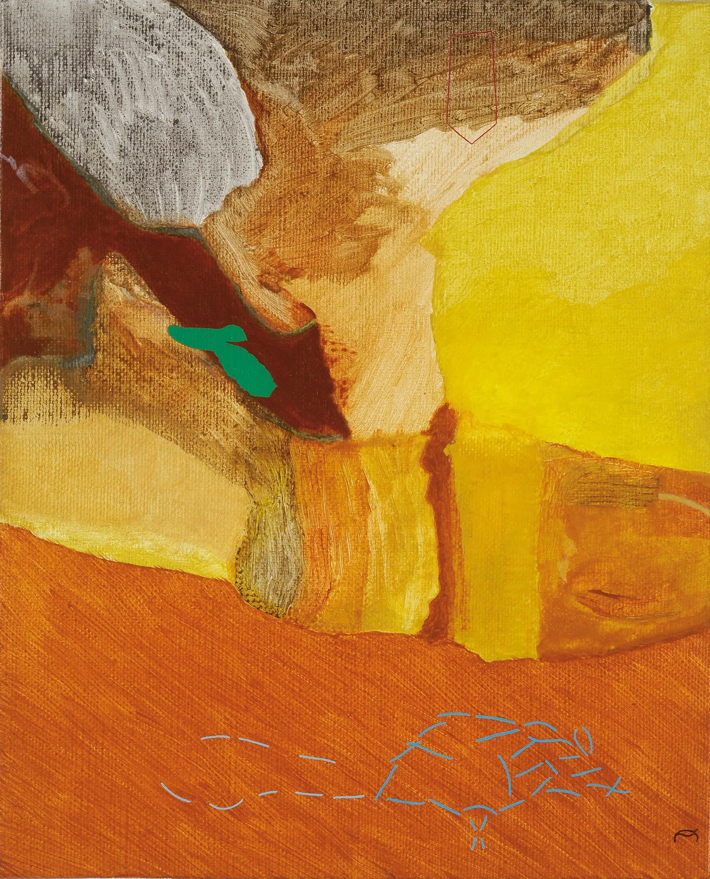 En lieu et place, Fala Mariam, 2015, Acrylic on canvas