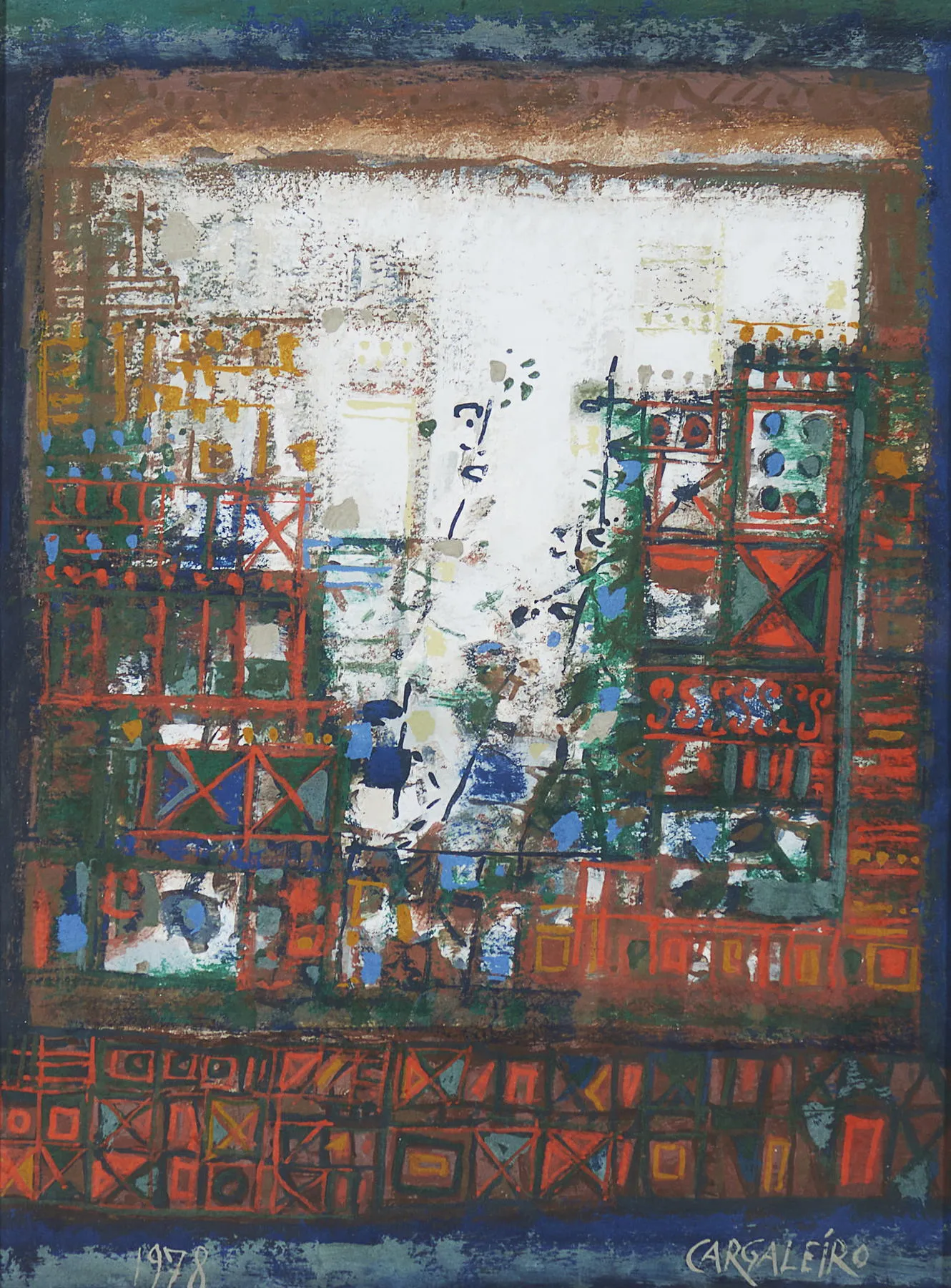 Untitled (L29), Manuel Cargaleiro, 1978, Gouache on paper