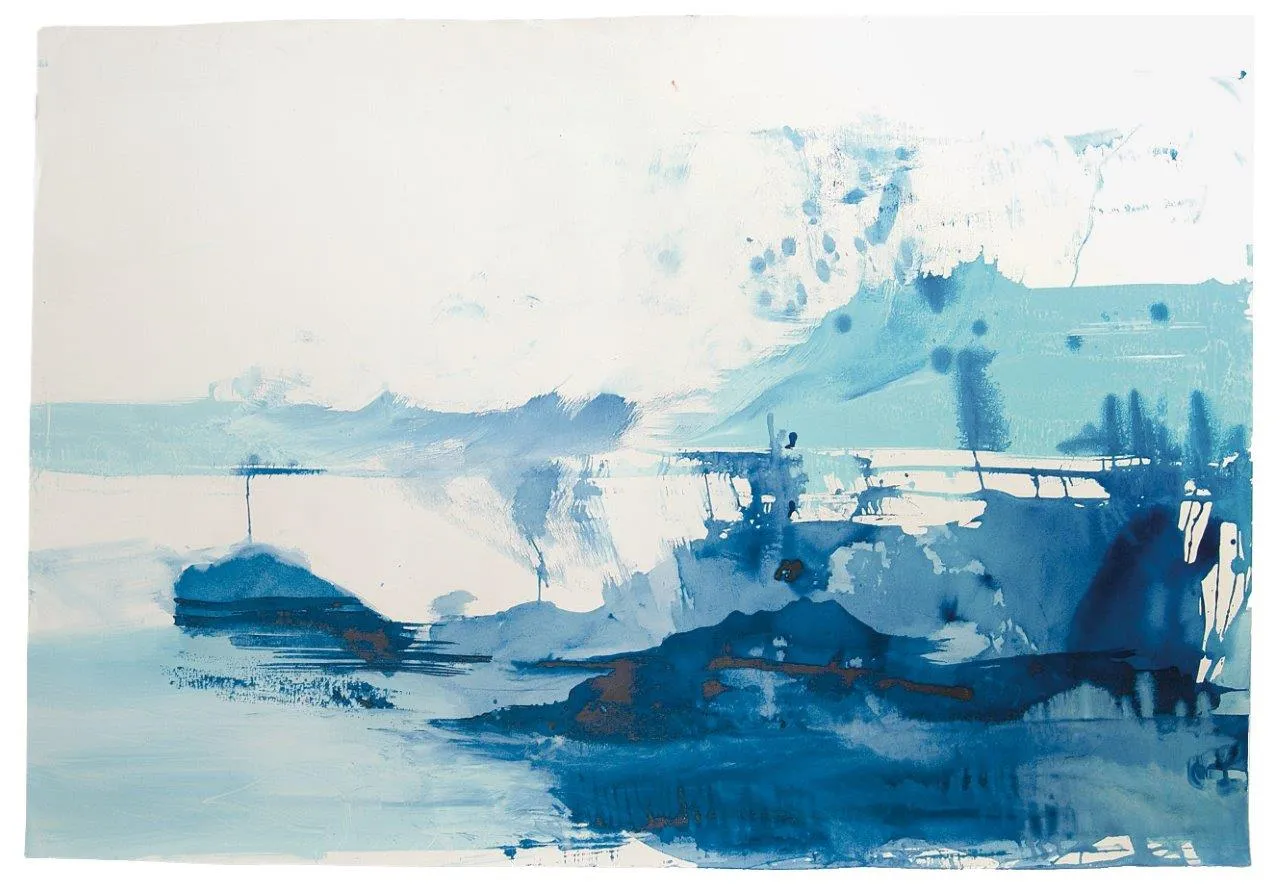 Reflexo (turvo) da luz #4, Ana Sério, 2015, Oil on paper