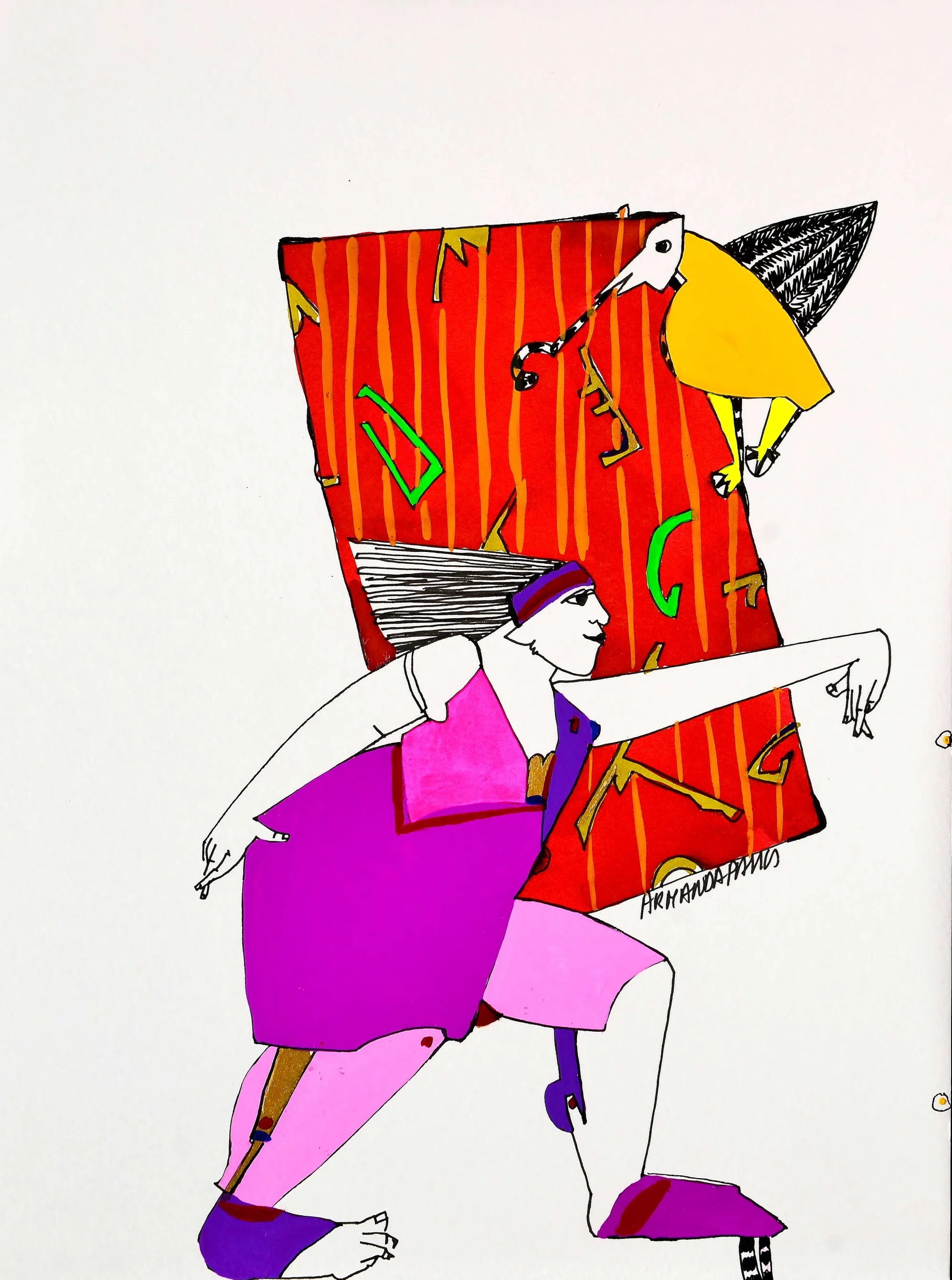 Untitled (146-26), Armanda Passos, 2014, India ink and gouache on paper
