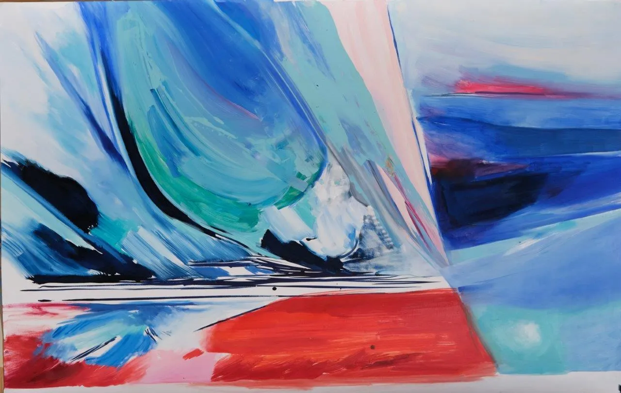Ser-paisagem XIII, Ana Sério, 2022, Oil on paper