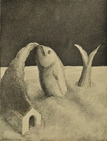 Untitled (75-19), Raúl Perez, 2008, India ink on paper