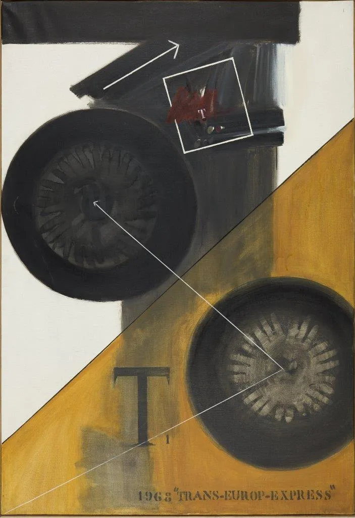 TransEuropa-Express, António Charrua, 1968, Oil on canvas