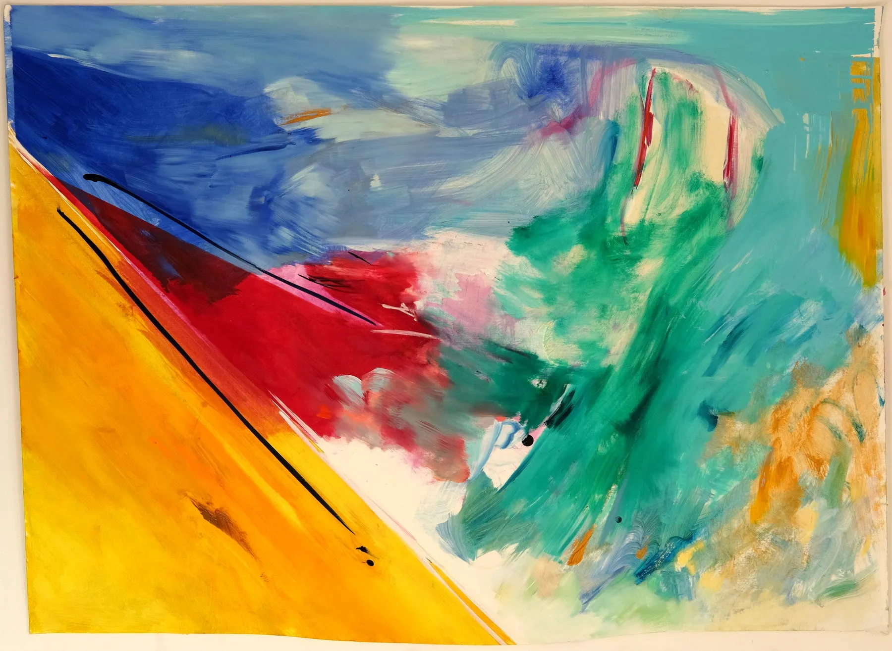 Aresta II, Ana Sério, 2019, Oil on paper