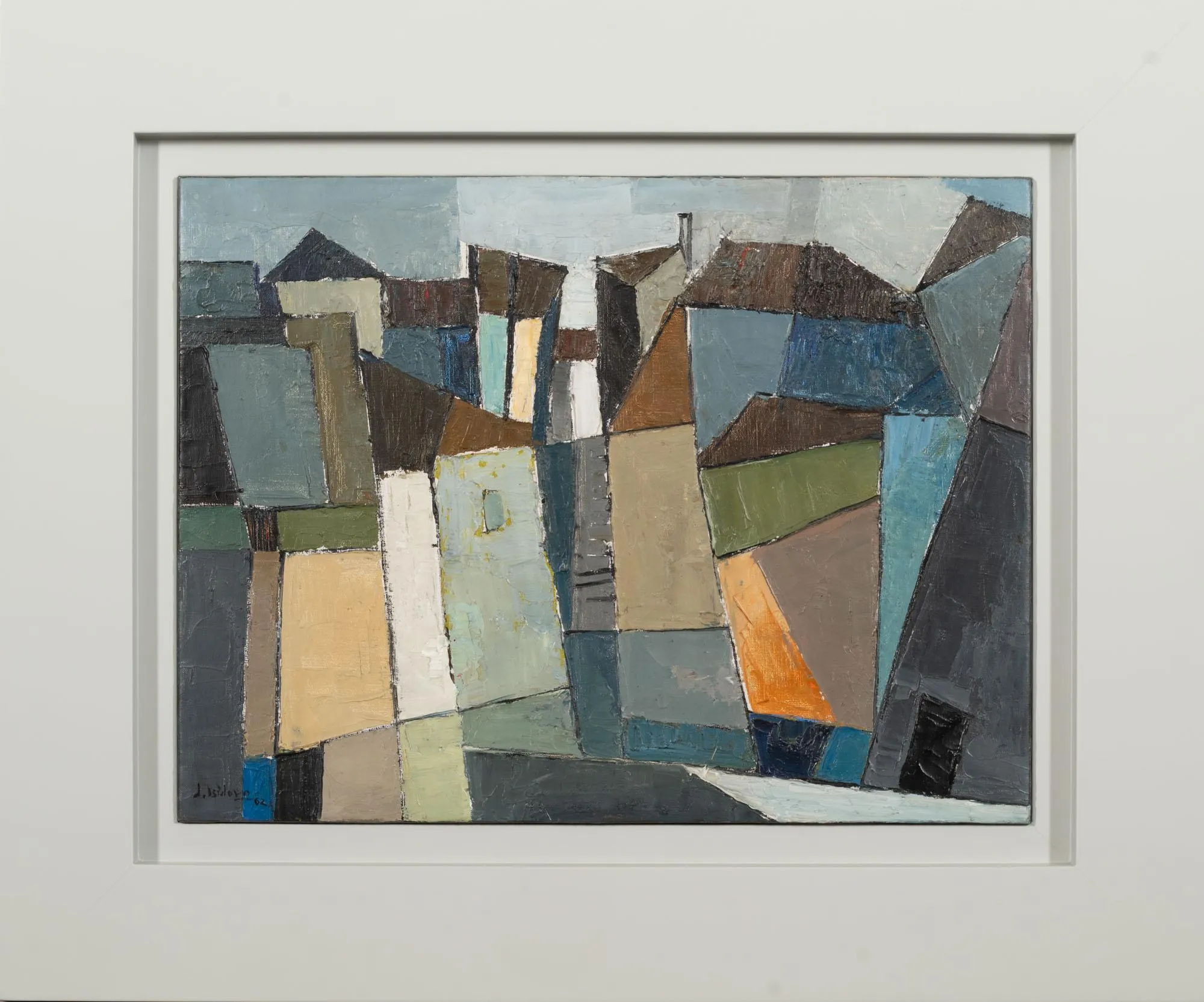 Untitled (Houses), Jaime Isidoro, 1962, Oil on canvas