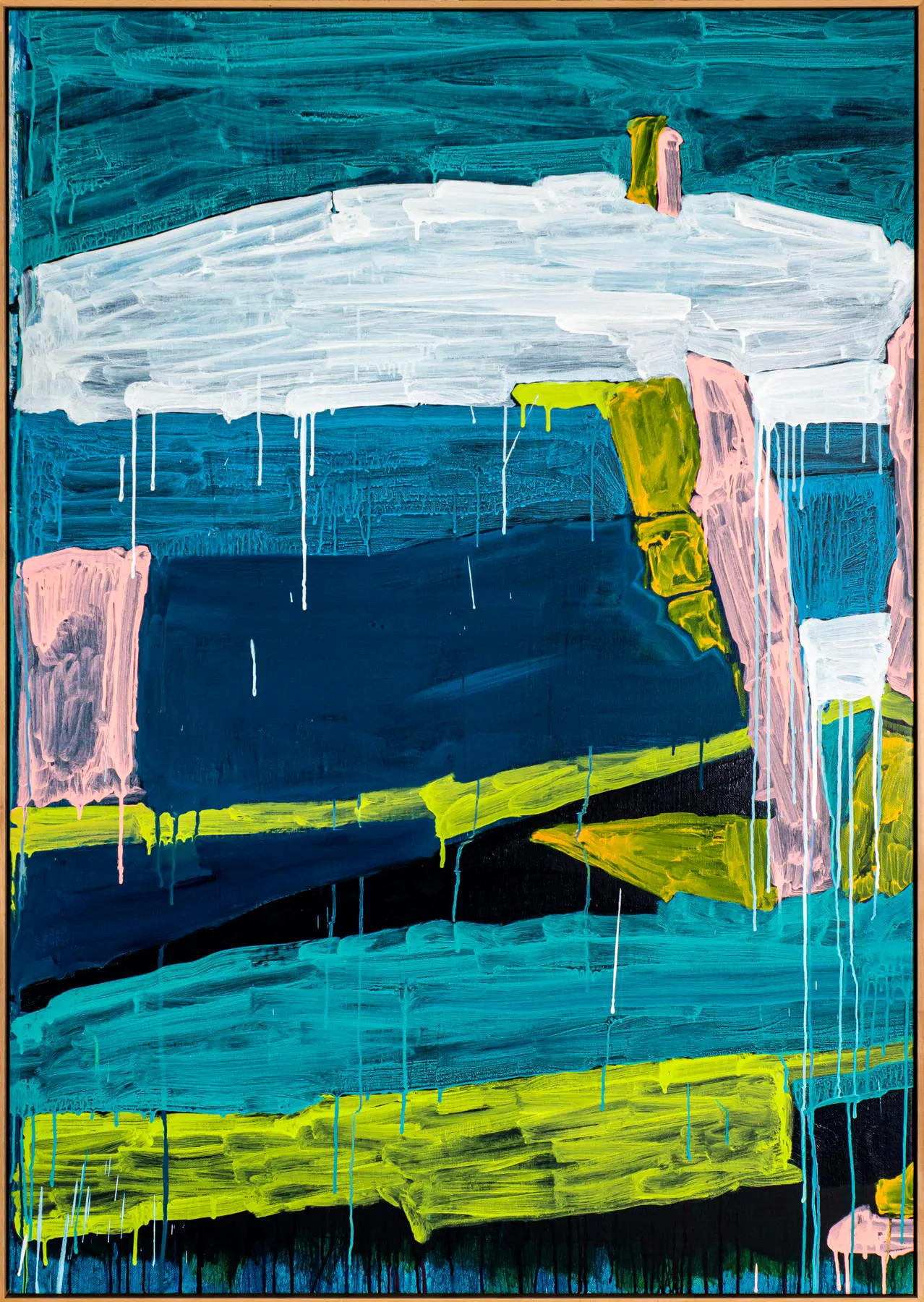 Talking too much, Feeling too much, Maísa Champalimaud, 2026, Mixed media on canvas