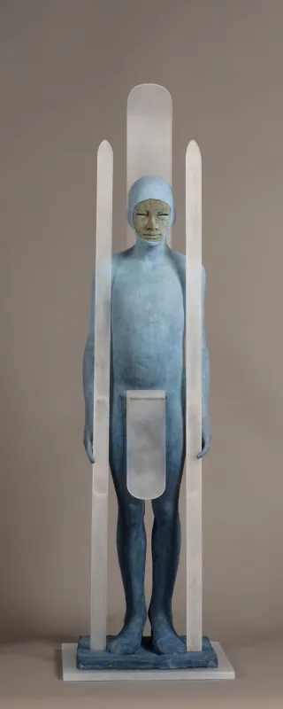 Snow, Jesús Curiá, 2025, Bronze and acrylic glass