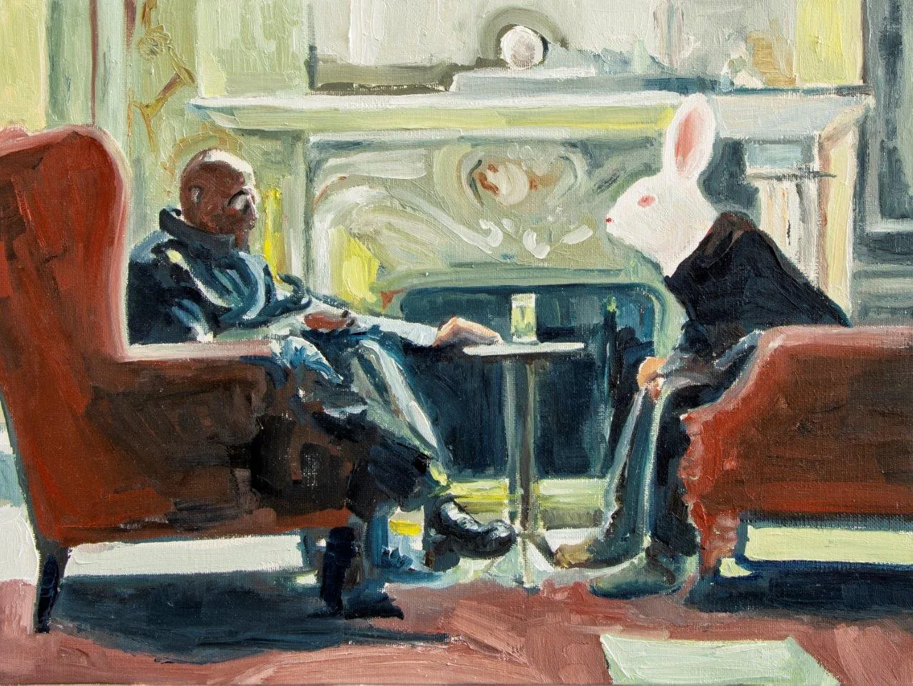 I’ve popped a lot of pills, Catarina Patrício, 2020, Oil on canvas