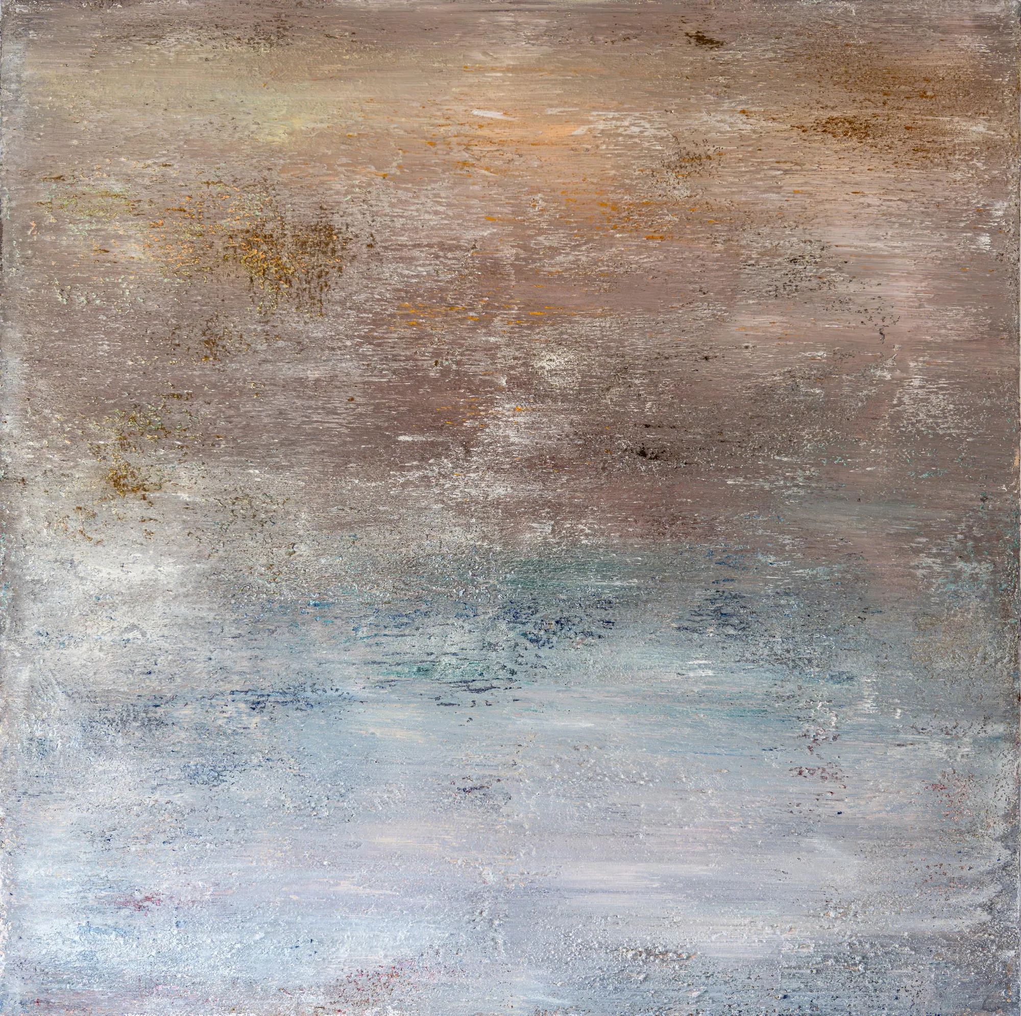 Tierras luminosas, Alberto Reguera, 2025, Mixed media on canvas