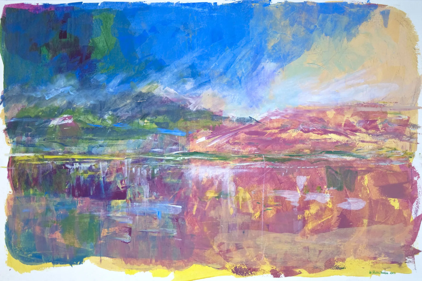 How things neither begin nor end #14, Patrícia de Herédia, 2014, Mixed media on paper
