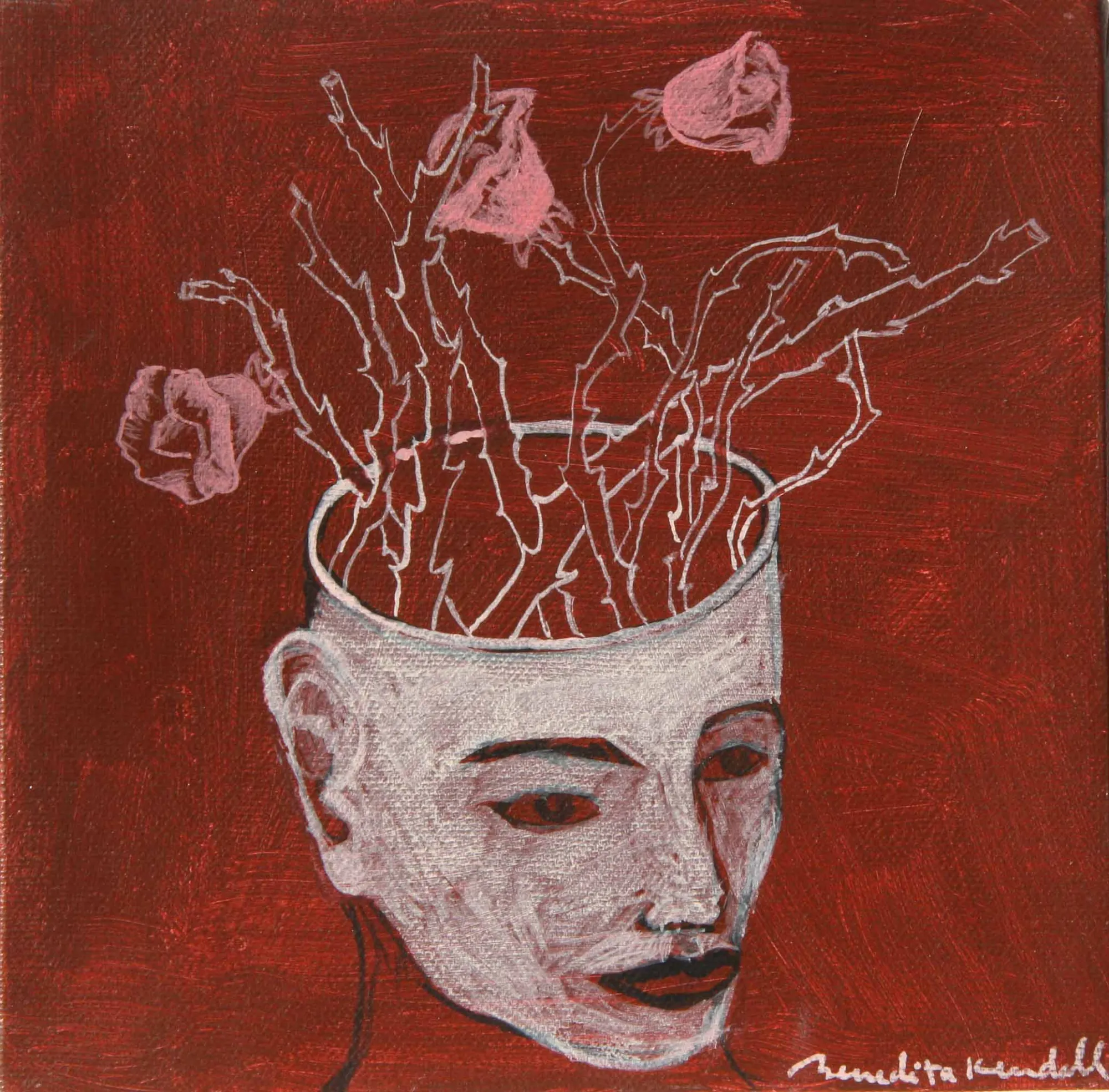99 20 Modelos Emotivos II, Benedita Kendall, 2009, Acrylic on canvas