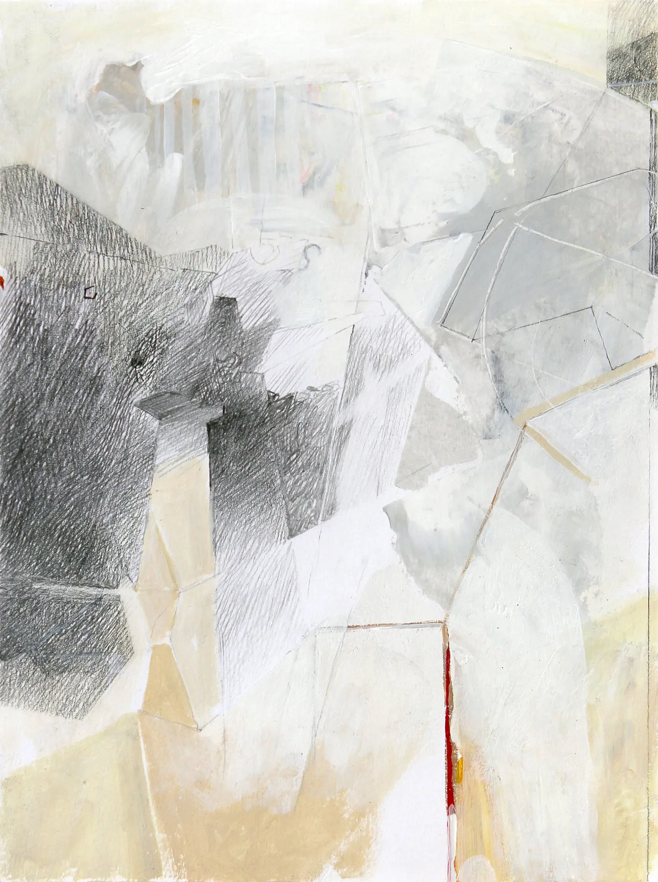 Untitled (P89-14), Rui Tavares, Acrylic and graphite on paper (2017/8)