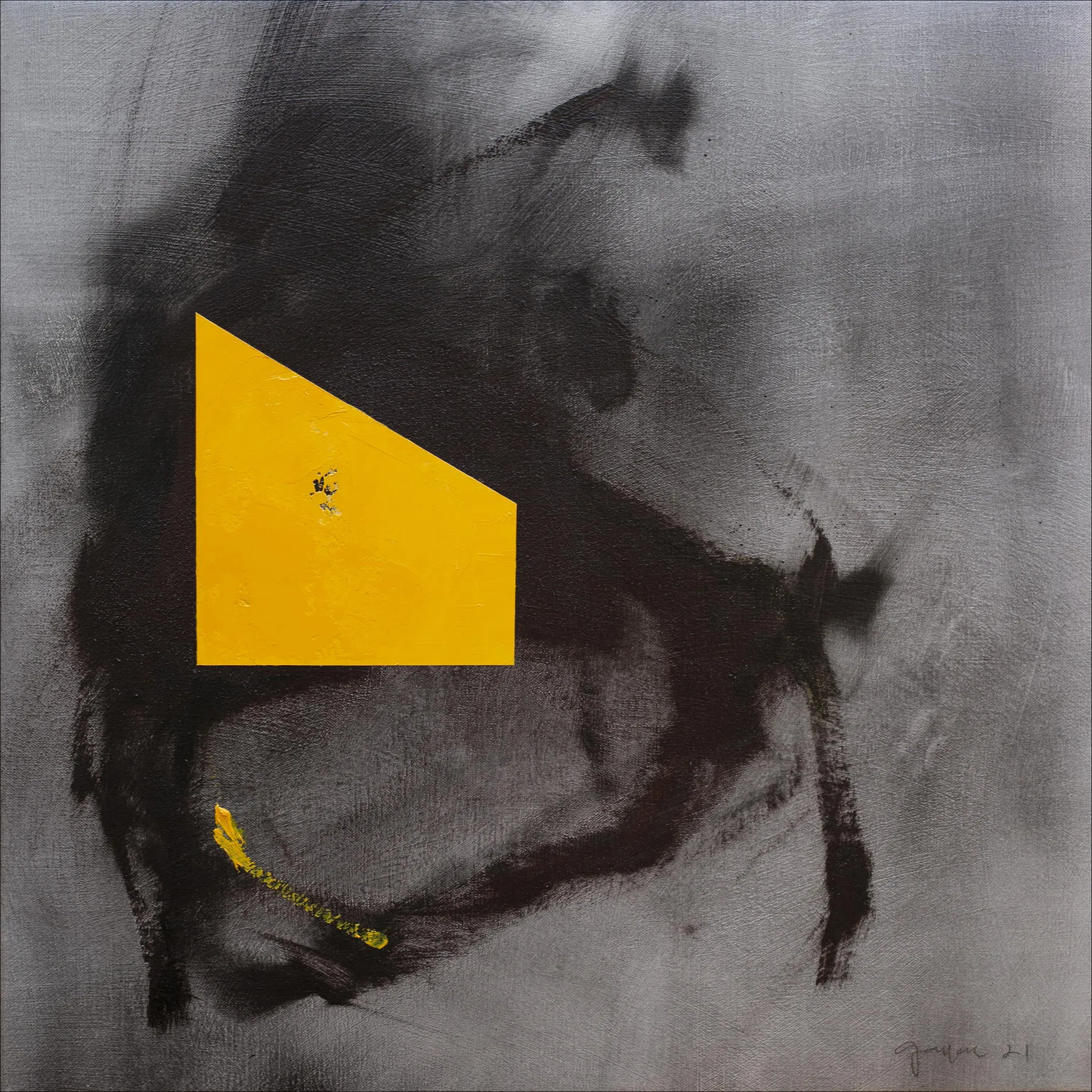 DEM #9, Fernando Gaspar, 2021, Mixed media on canvas