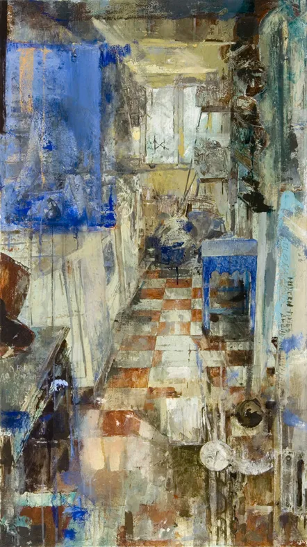 Into the journey, João Cristóvão, 2011, Mixed media on canvas