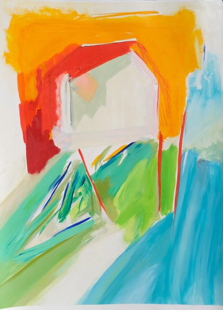 Casa da duna V, Ana Sério, 2023, Oil on paper