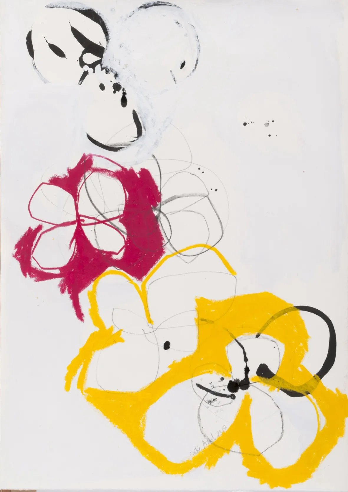 Amores-Perfeitos III, Sofia Areal, 2017, Mixed media on paper