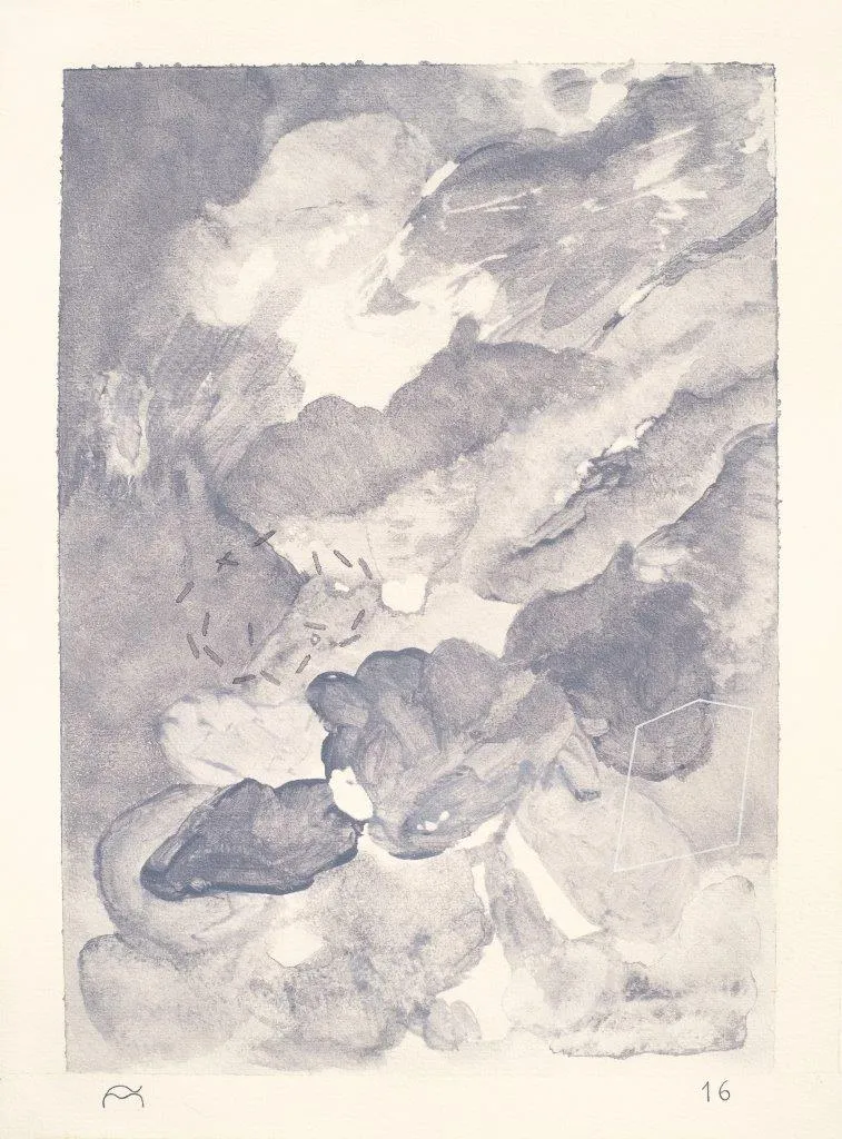 Untitled (270-19), Fala Mariam, 2016, Acrylic on paper