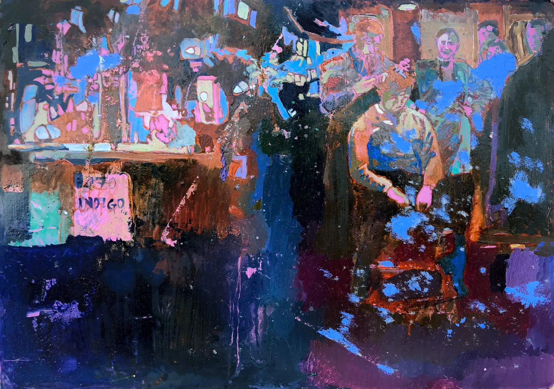 Untitled (223-20), João Cristóvão, 2020, Oil on cardboard