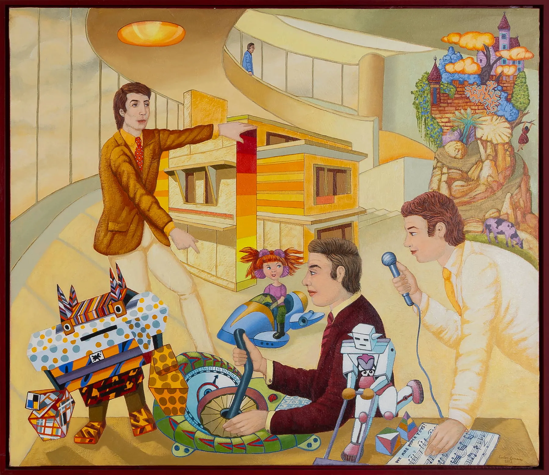 We are paper toys, Carlos Carreiro, 2012, Acrylic on canvas