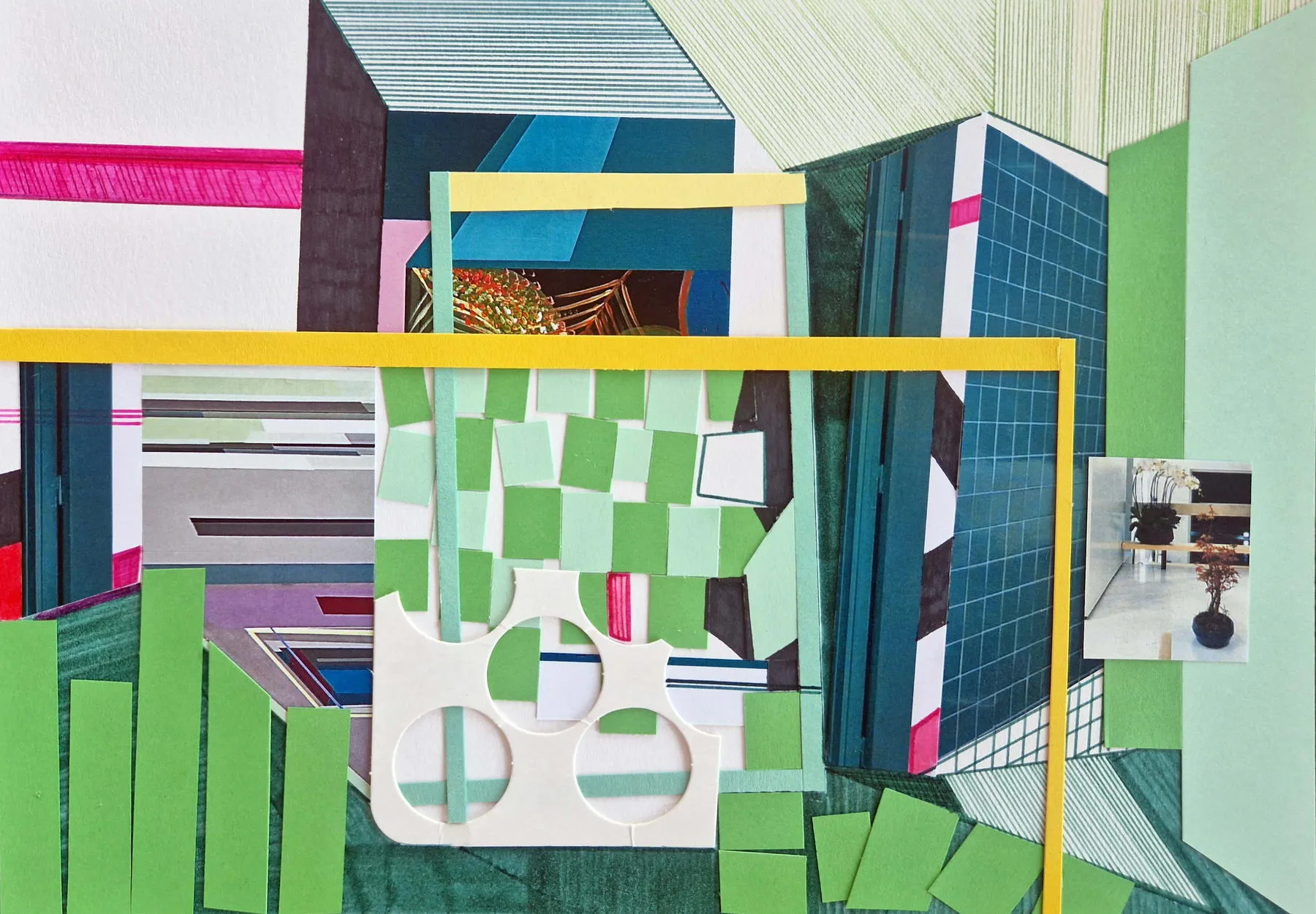 Small guide for constructors #4, Ana Pais Oliveira, 2023, Mixed media on card