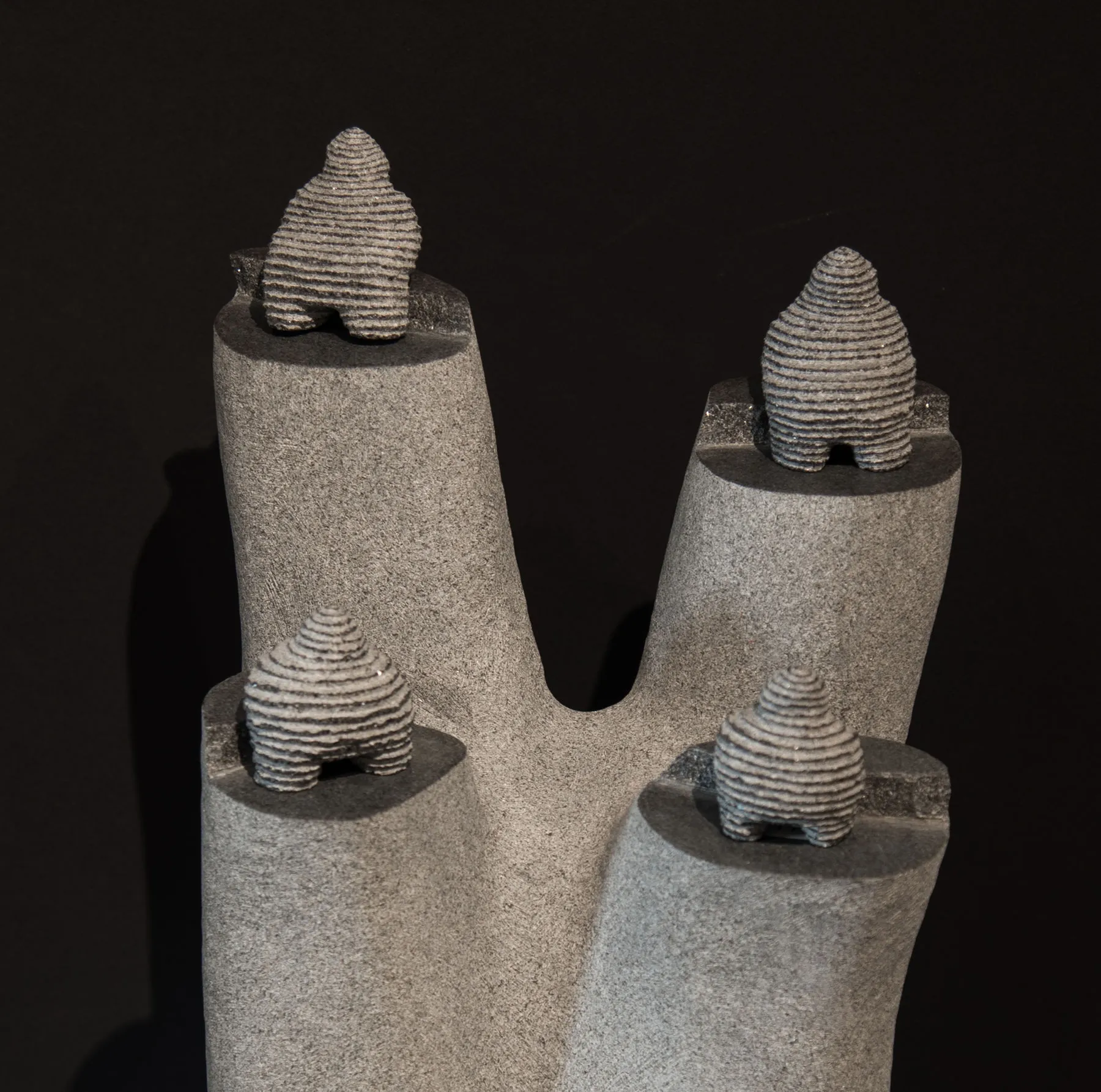 Yuugen-Hito, Shintaro Nakaoka, 2018, Granite sculpture