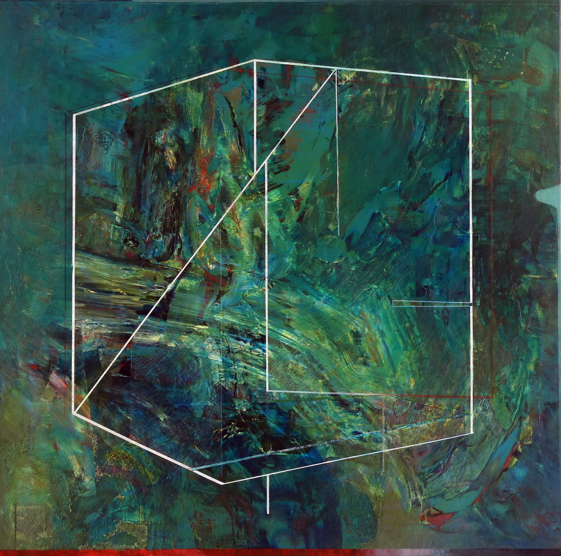 Lost Function, Rui Tavares, 2025, Mixed media on canvas