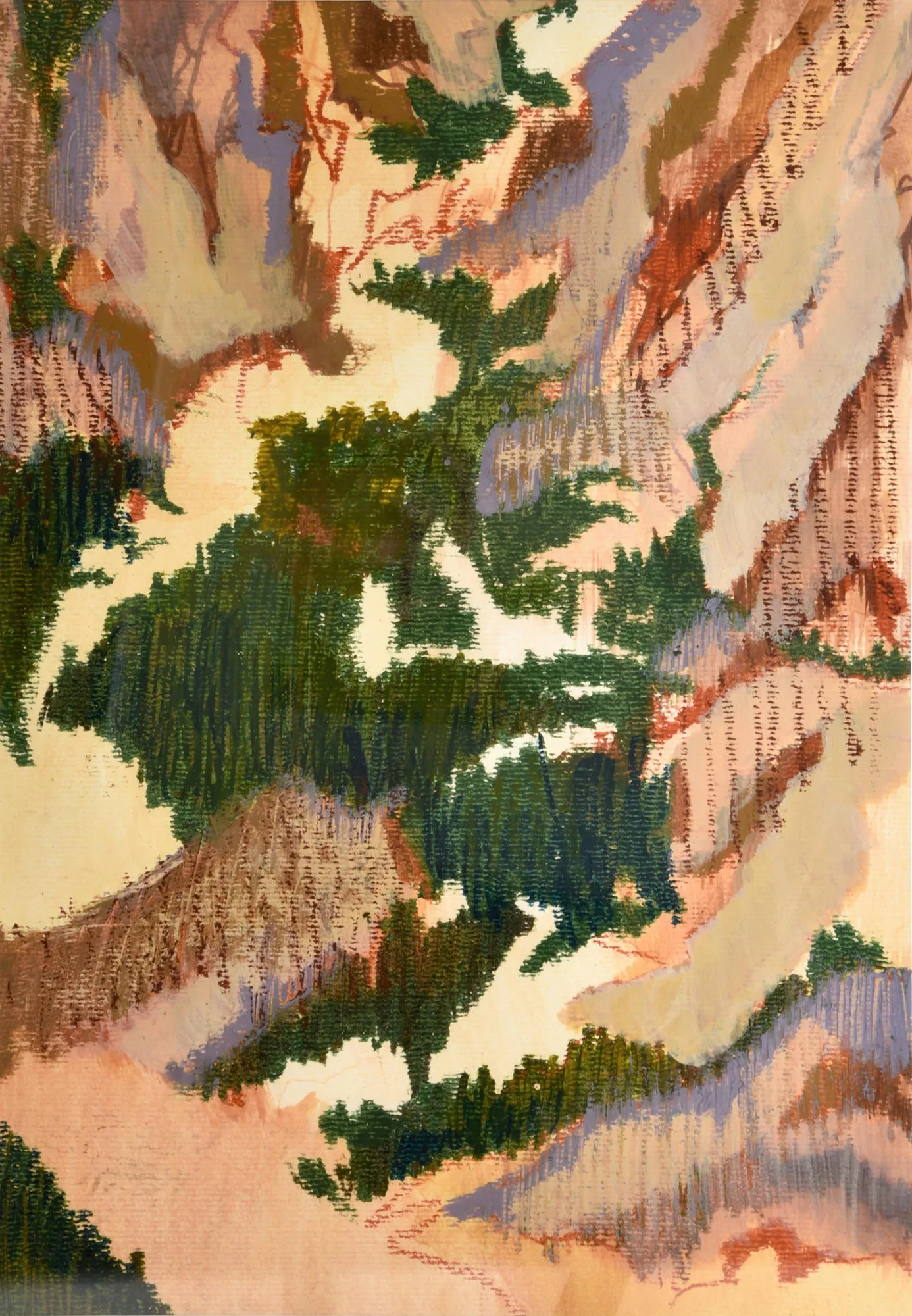 Untitled (232-15), Stefanie Pullin, 2020, Mixed media on paper