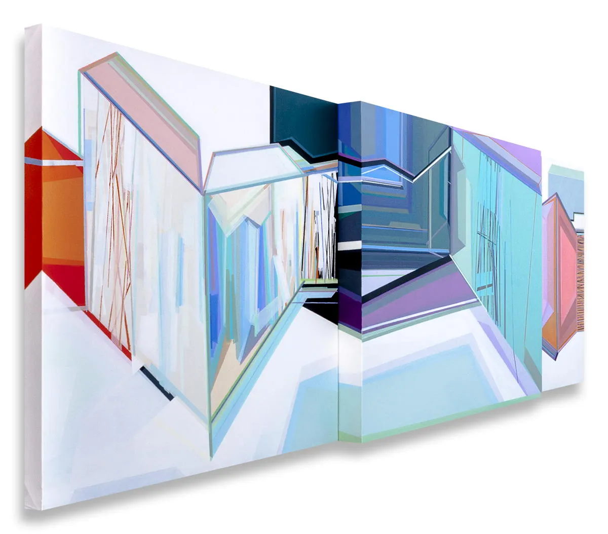 Solução de habitação #7, Ana Pais Oliveira, 2016, Acrylic on canvas