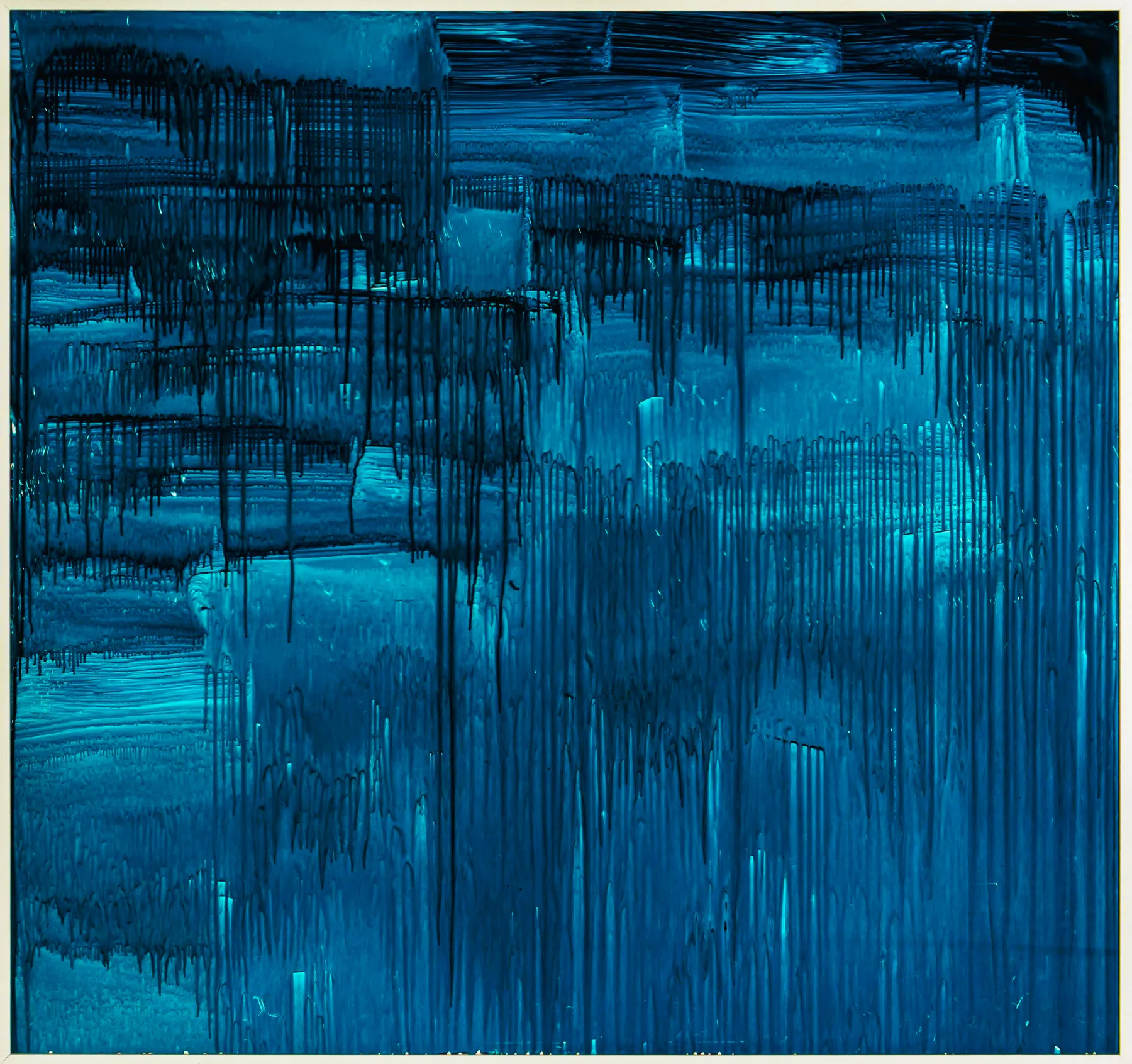 Azul da cor do mar, Maísa Champalimaud, 2026, Acrylic on acrylic glass with white frame