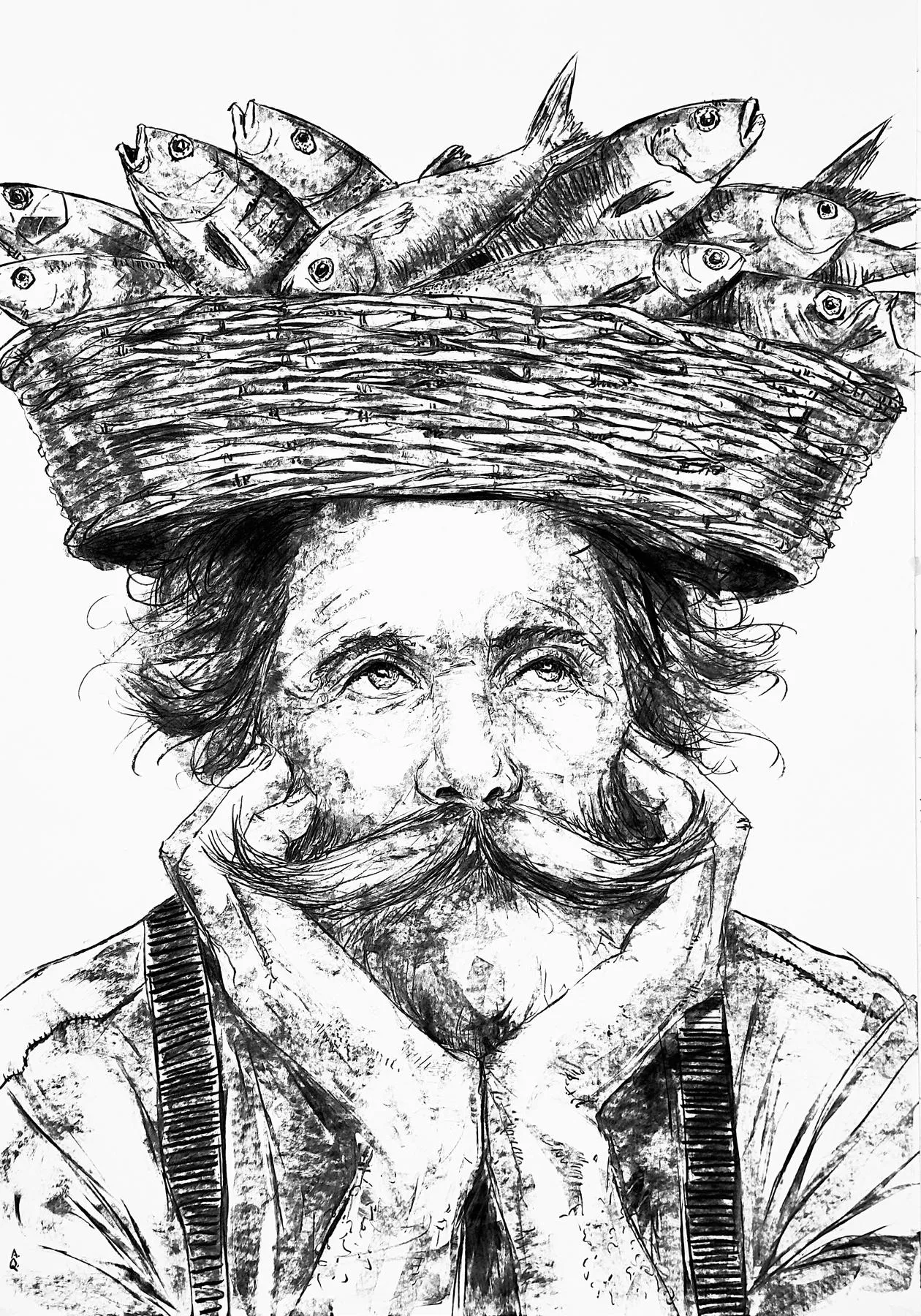 Untitled (281-28), Amaro della Quercia, 2025, Charcoal on paper
