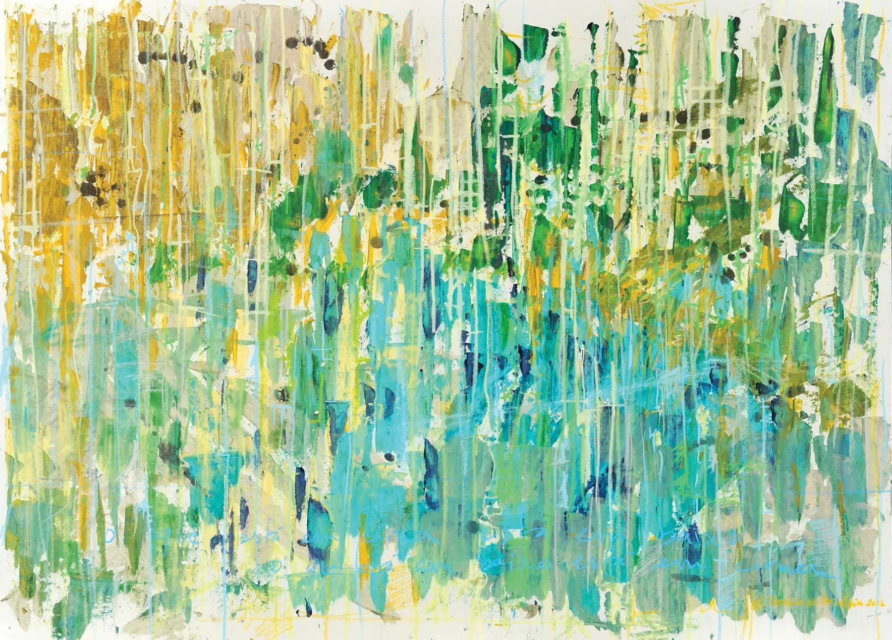 Forget Me Not #11, Patrícia de Herédia, 2016, Mixed media on paper