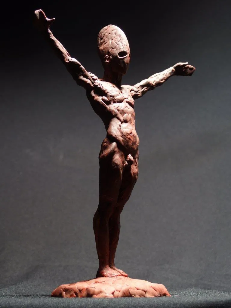 Homem Ritualístico, Daniel Gamelas, 2014, Bronze sculpture