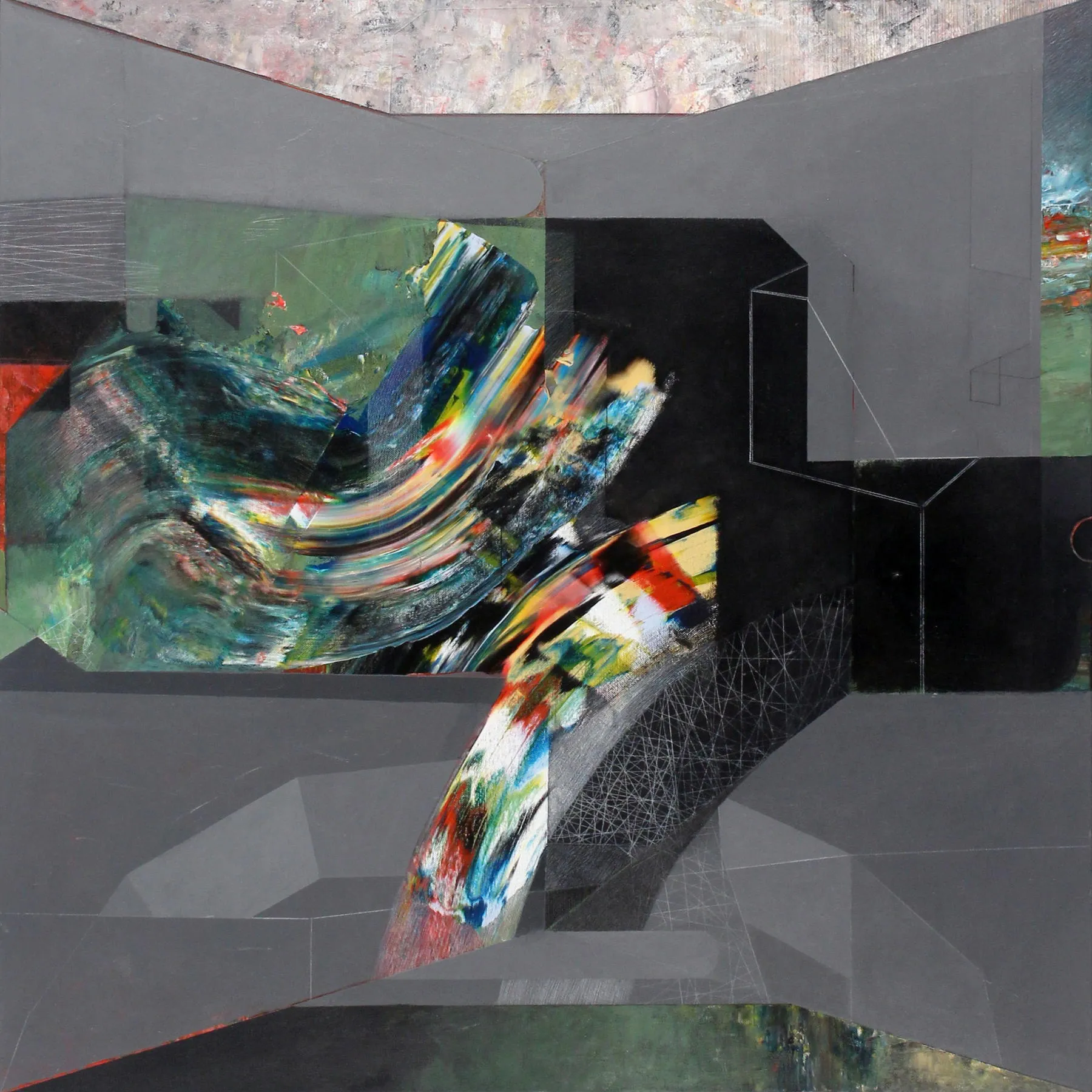 Overview Effect, Rui Tavares, 2025, Mixed media on canvas
