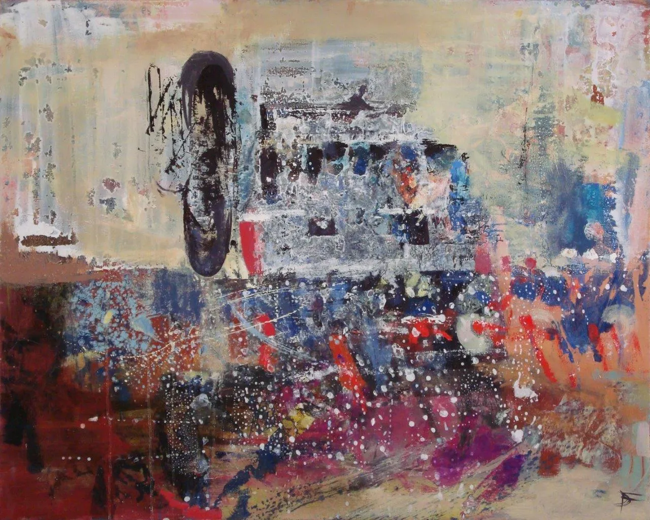 Photo Emotional Fragment, Deolinda Fonseca, 2014, Oil on canvas