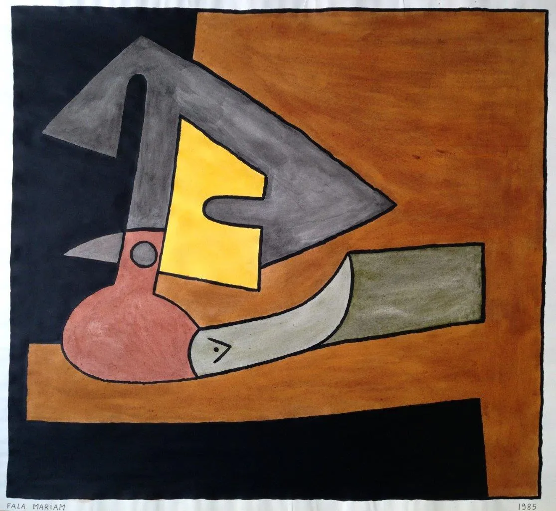Untitled 1, Fala Mariam, 1985, Gouache on paper