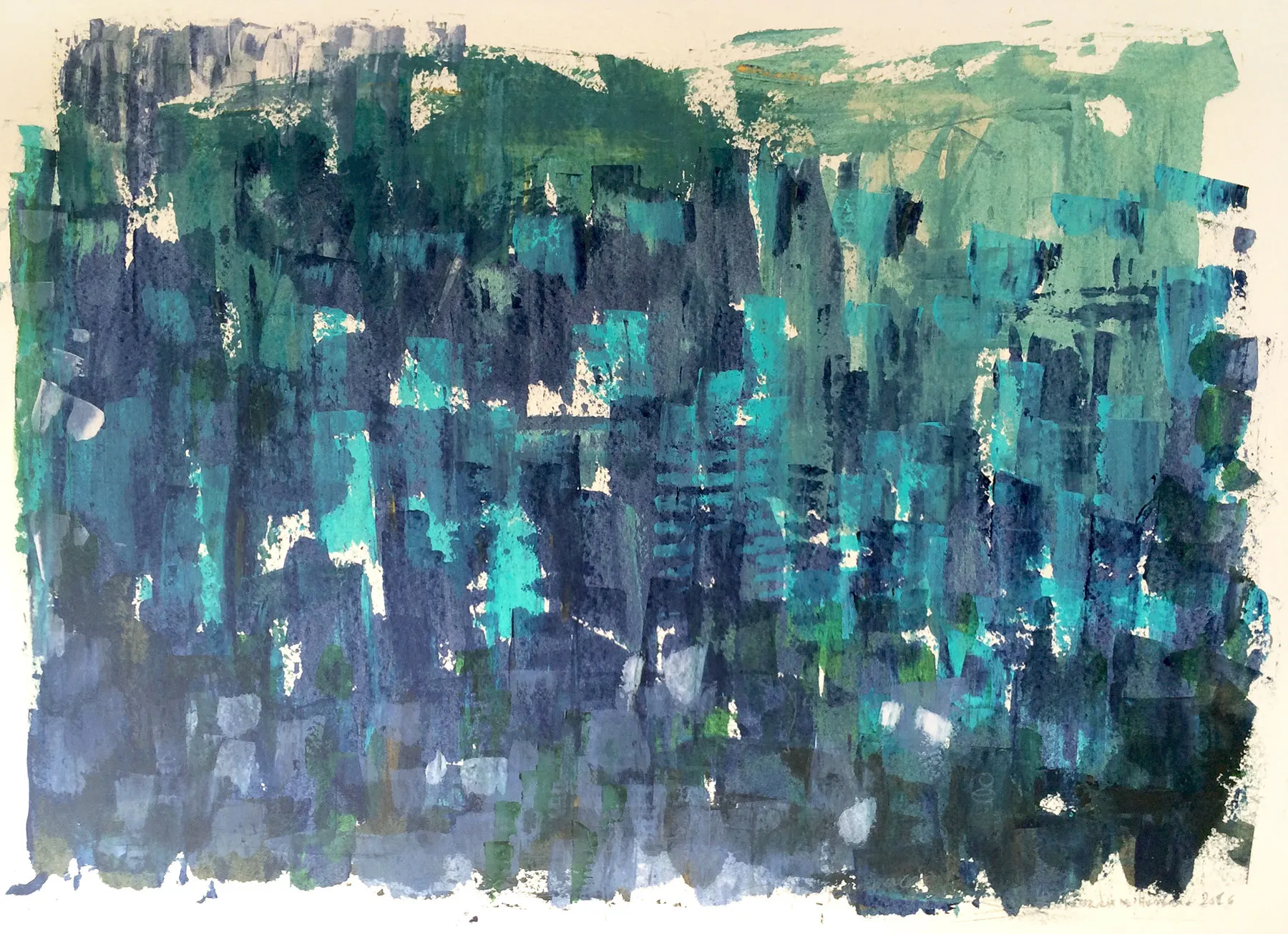 Small Steps #3, Patrícia de Herédia, 2016, Mixed media on paper