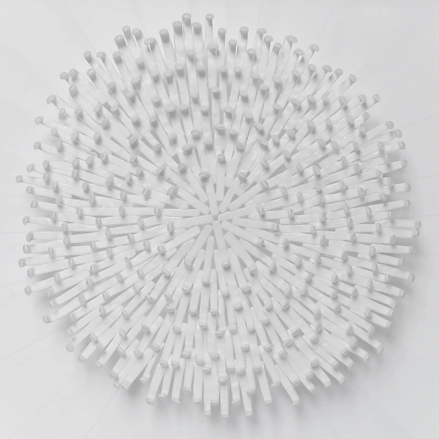 Rosácea XVII, Manuela Castro Martins, 2017, Cast glass, aluminium and nylon thread