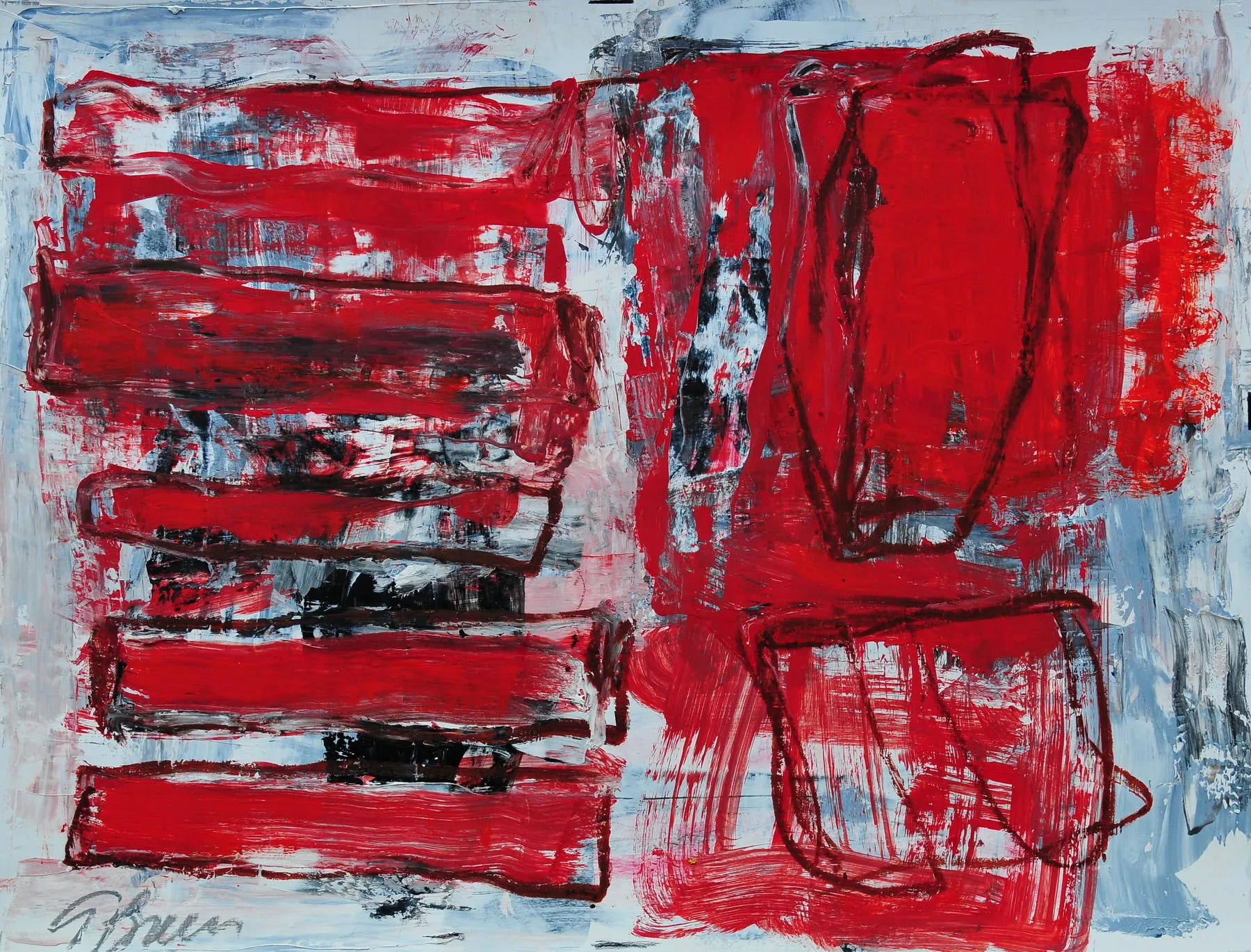 Untitled (131-18), González Bravo, 2013, Pastel on paper
