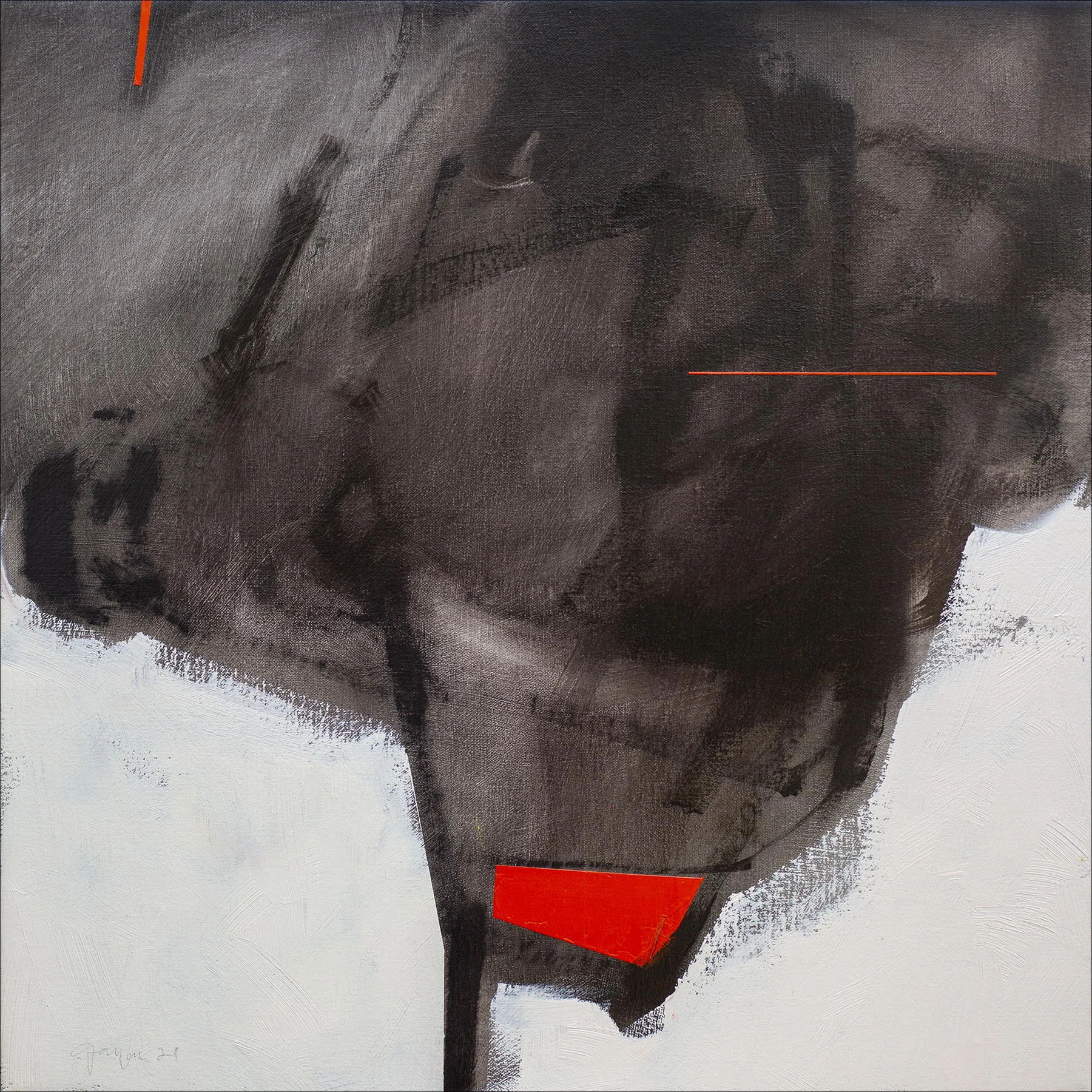 DEM #4, Fernando Gaspar, 2021, Mixed media on canvas