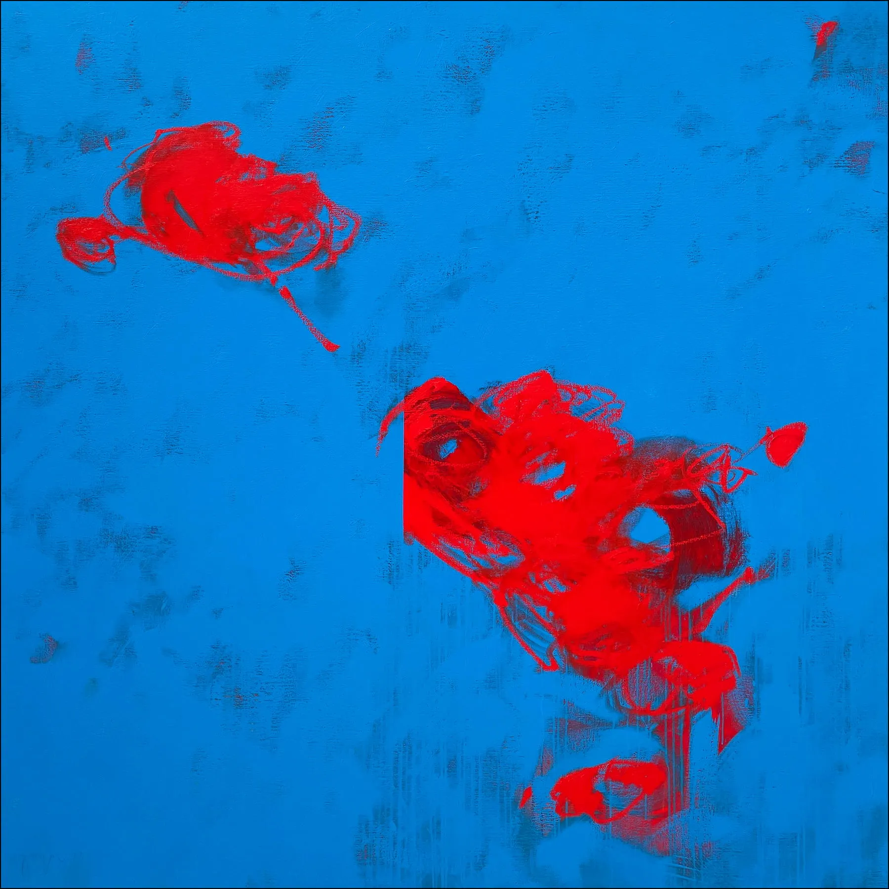 flor-flor #0, Fernando Gaspar, 2023, Acrylic with oil on canvas