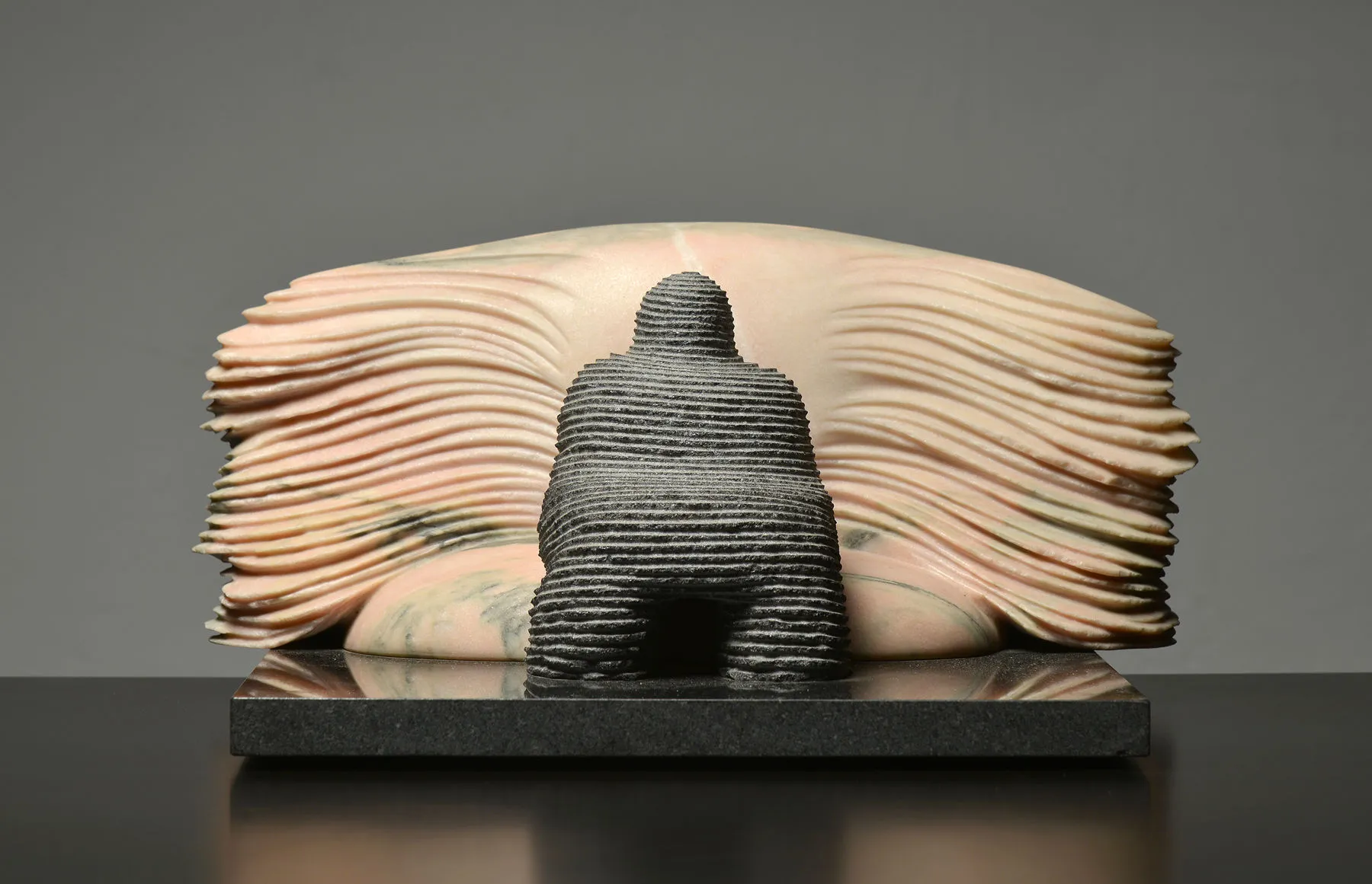 Sonho, Shintaro Nakaoka, 2015, Granite and pink marble sculpture