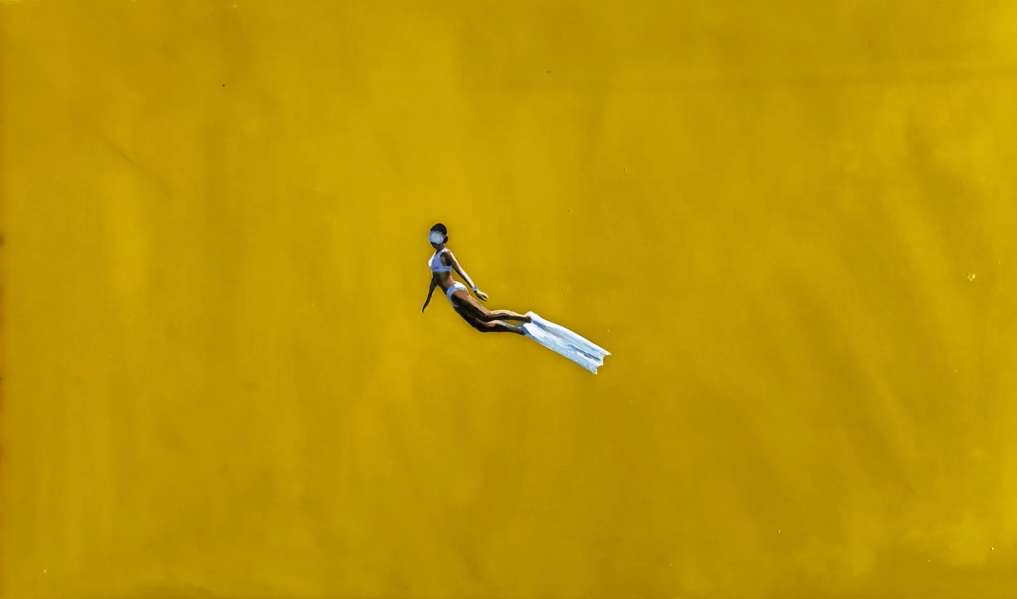 Little yellow II, Jorge Hernández, 2024, Mixed media on wood