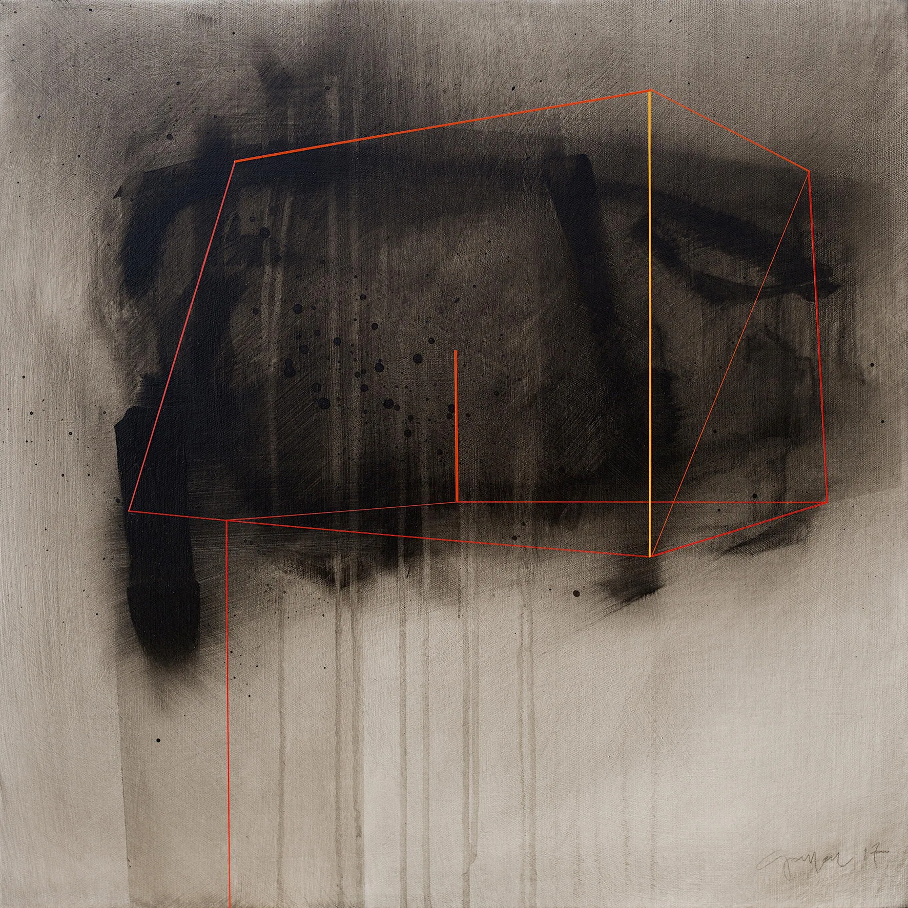 Separated Land #76, Fernando Gaspar, 2017, Acrylic on canvas