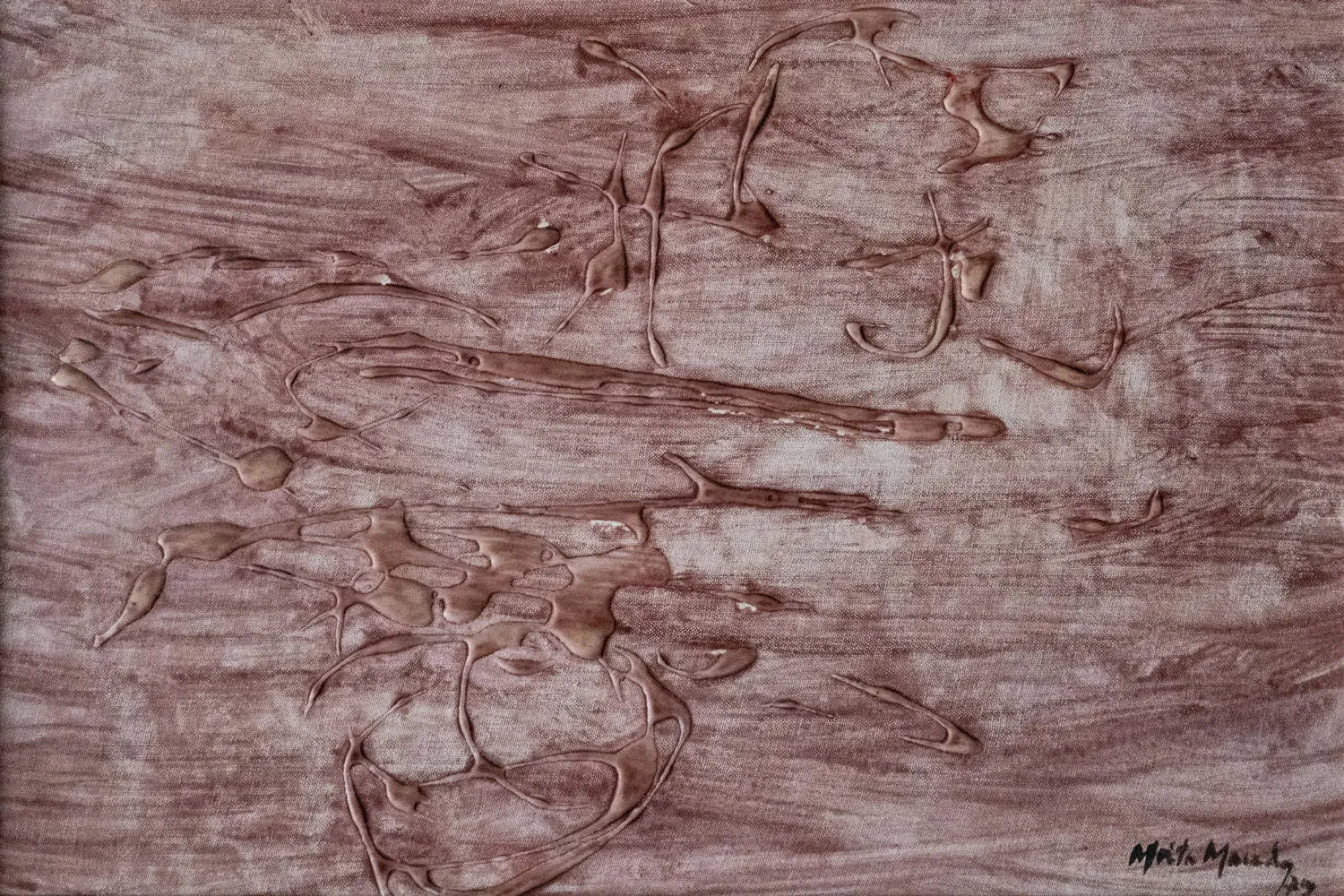 Abstração, Moita Macedo, 1979, Mixed media on platex