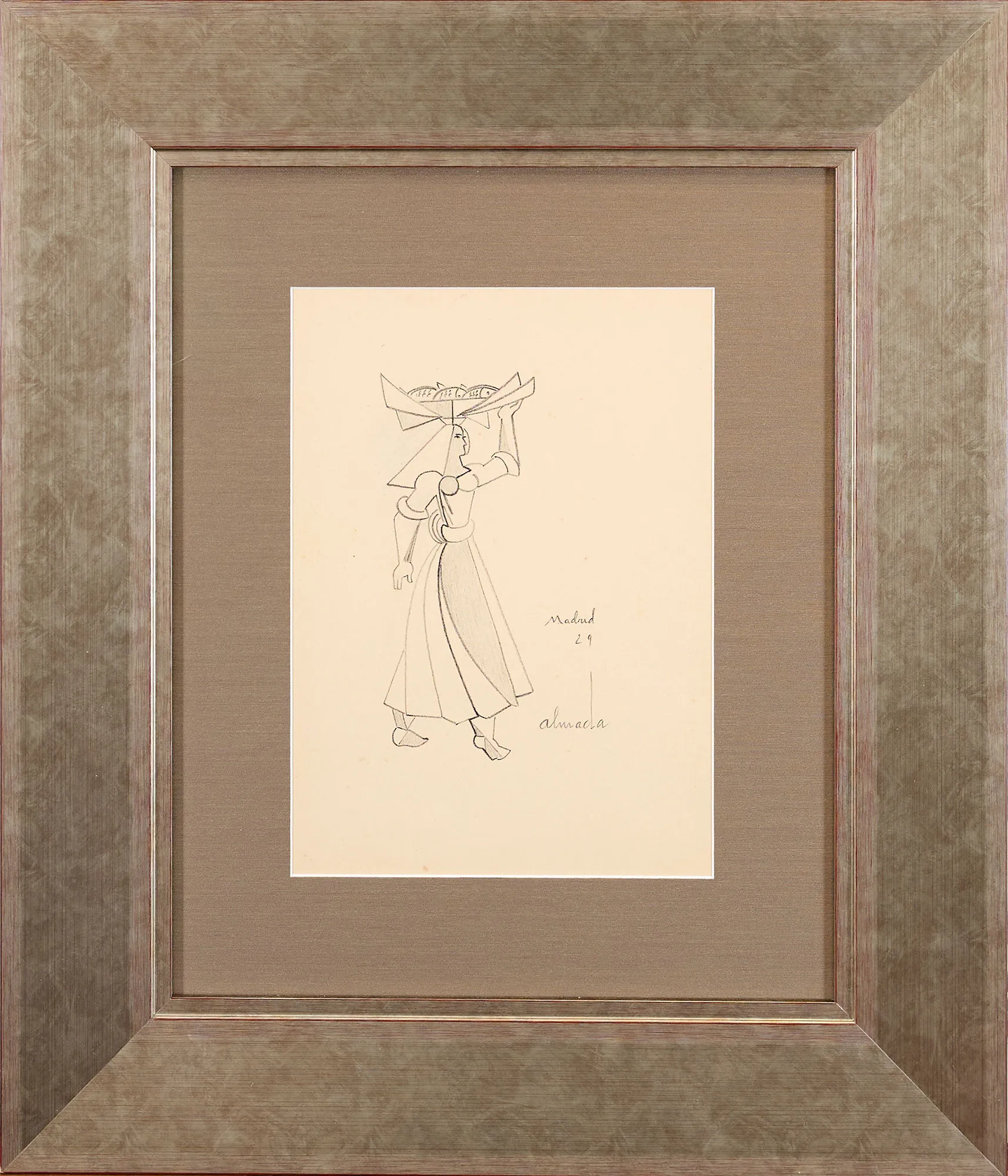Untitled (Varina), Almada Negreiros, 1929, Graphite on paper