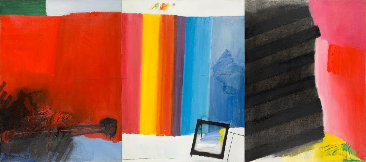 Movimento Horizontal, António Charrua, 1979, Oil on canvas