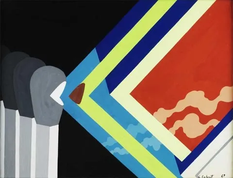 Untitled, Carlos Calvet, 1969, Gouache on paper