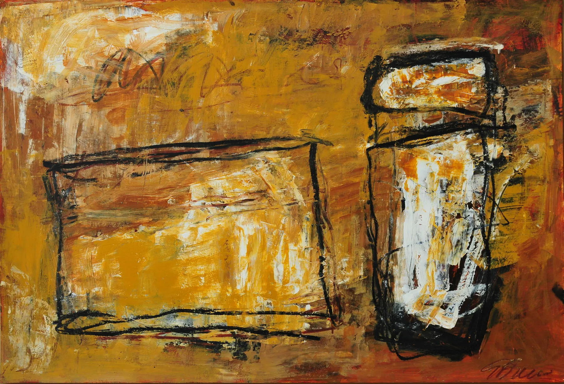 Untitled (131-07), González Bravo, 2013, Oil on cardboard