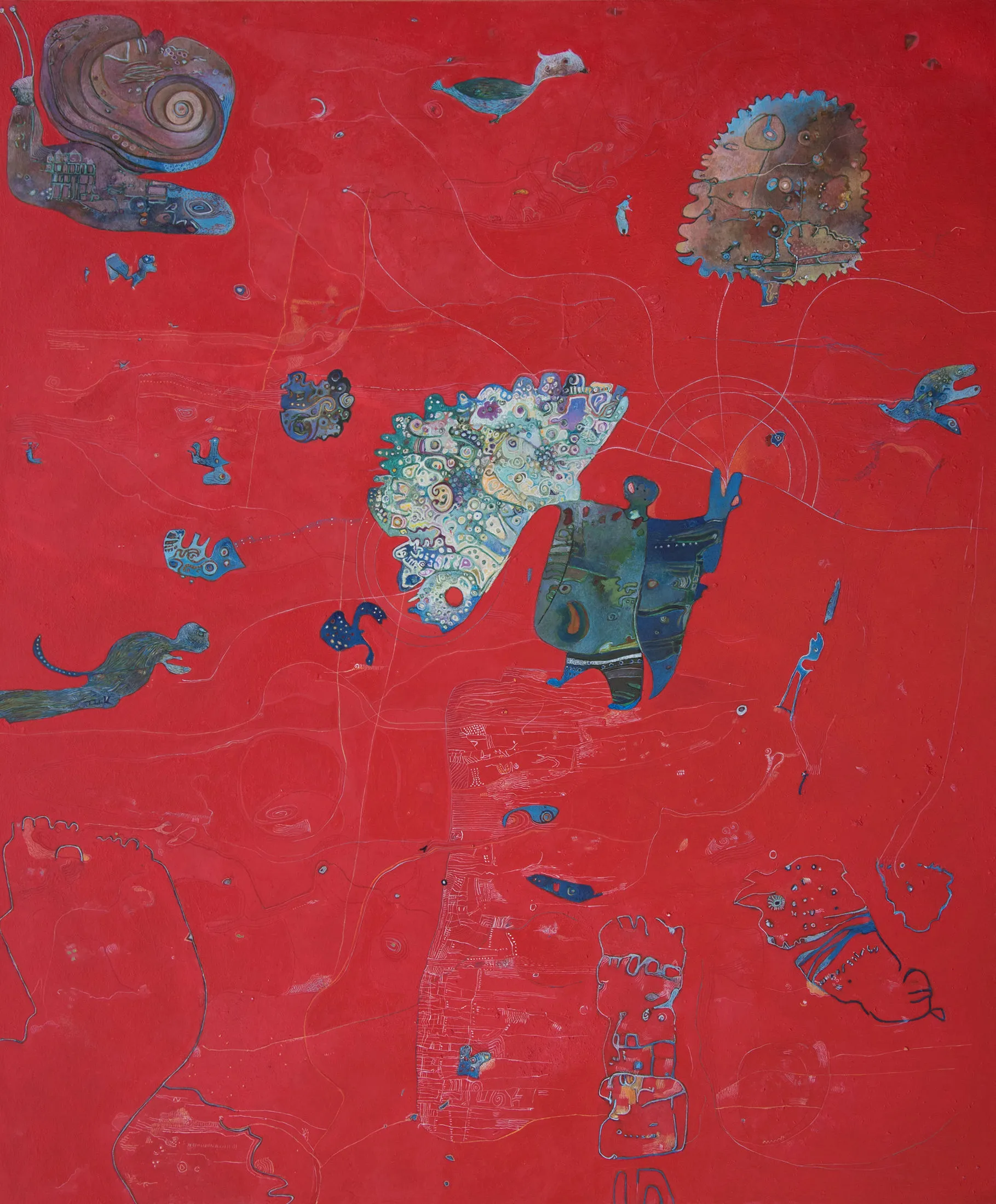 O Fogo de Ferônia, Ana Maria, 2016, Oil on canvas