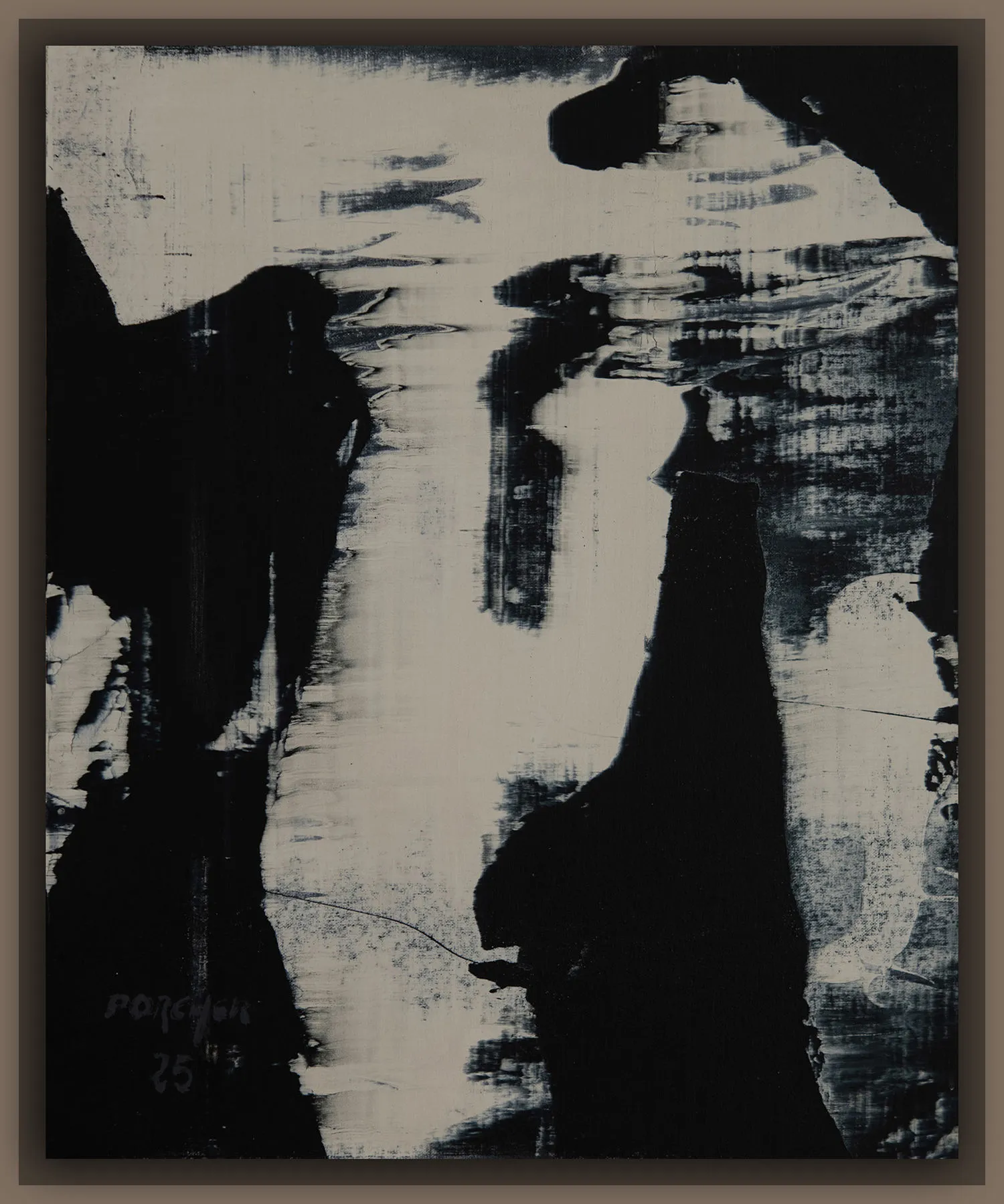 Série 1: Étude 2, Jean Pierre Porcher, 2026, Acrylic on canvas on plywood